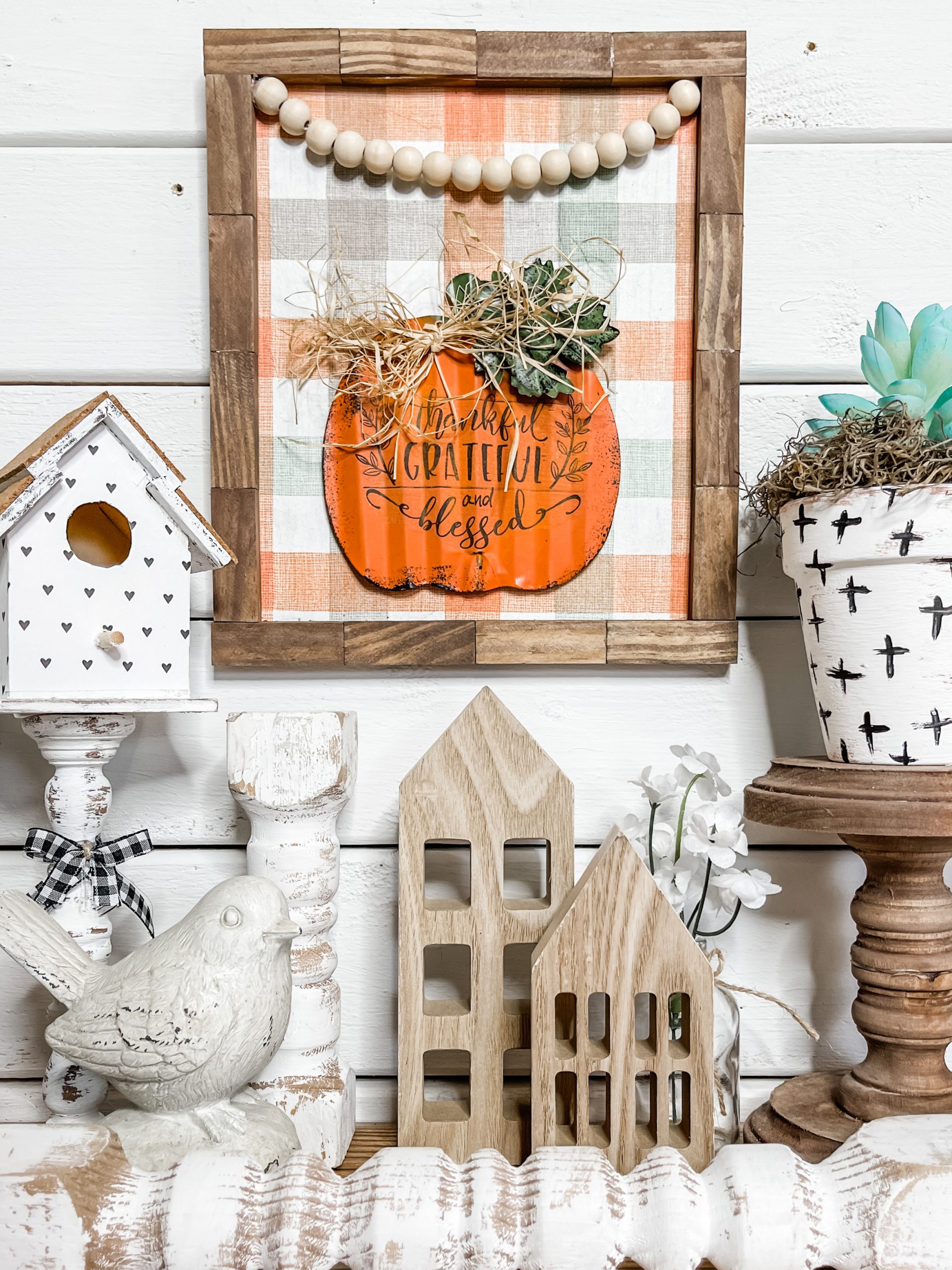 DIY Fall Pumpkin Rustic Home Decor