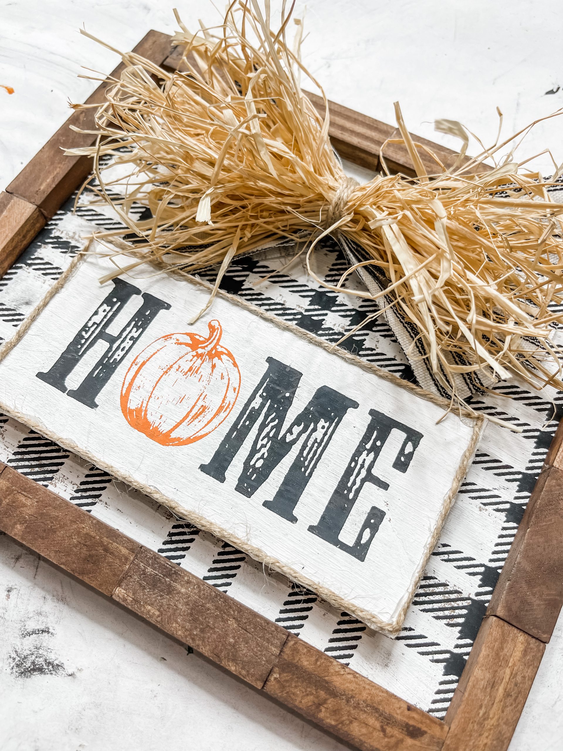 DIY Stenciled Home Fall Sign