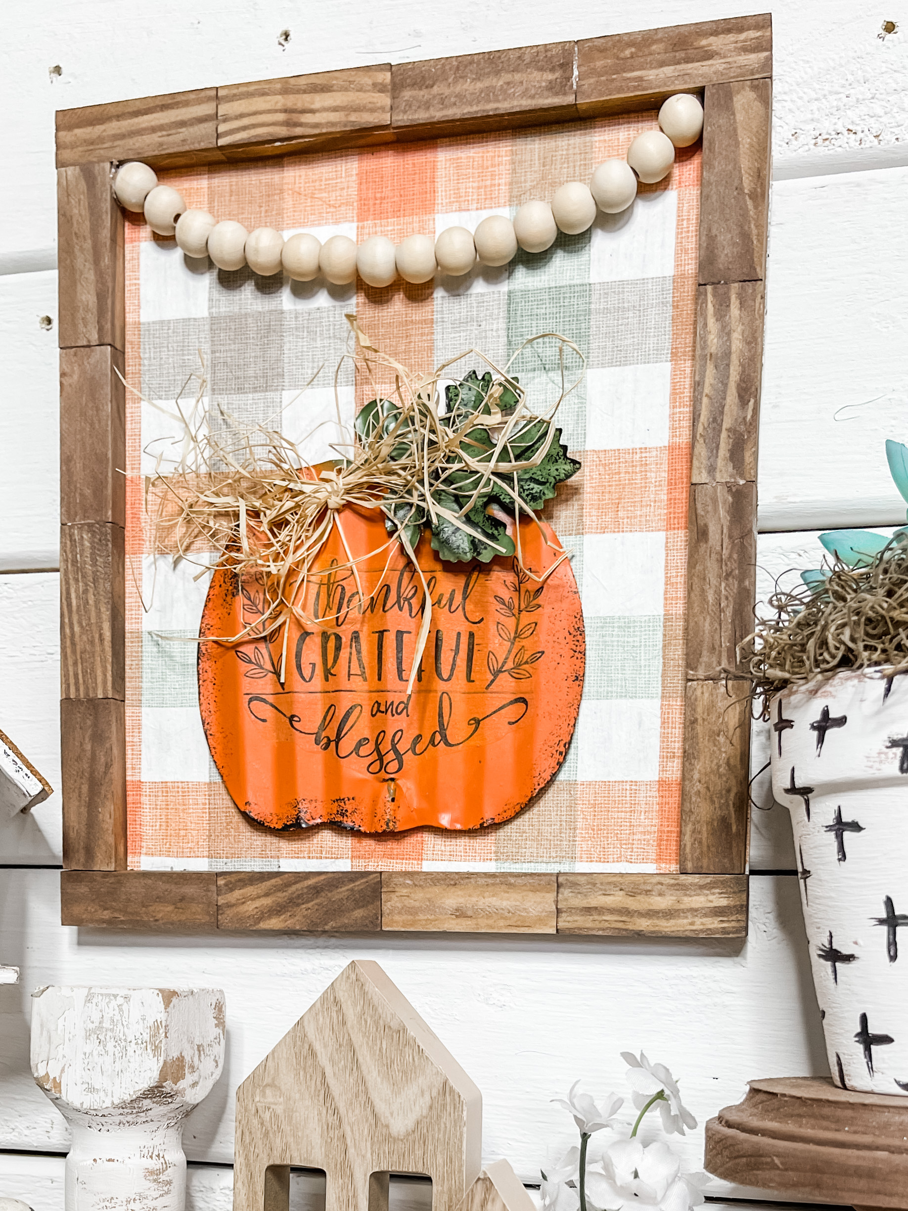 DIY Fall Pumpkin Rustic Home Decor