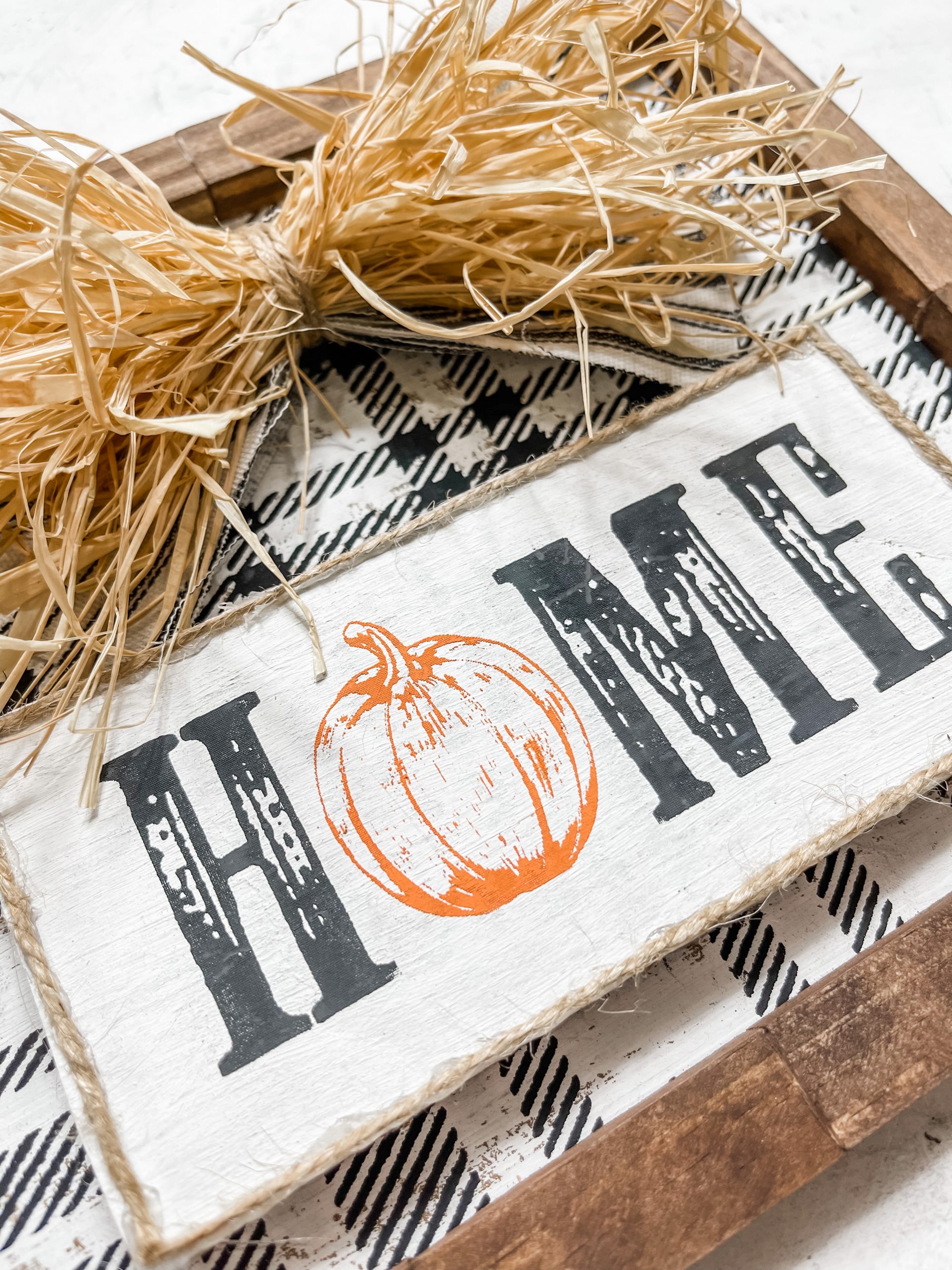 DIY Stenciled Home Fall Sign