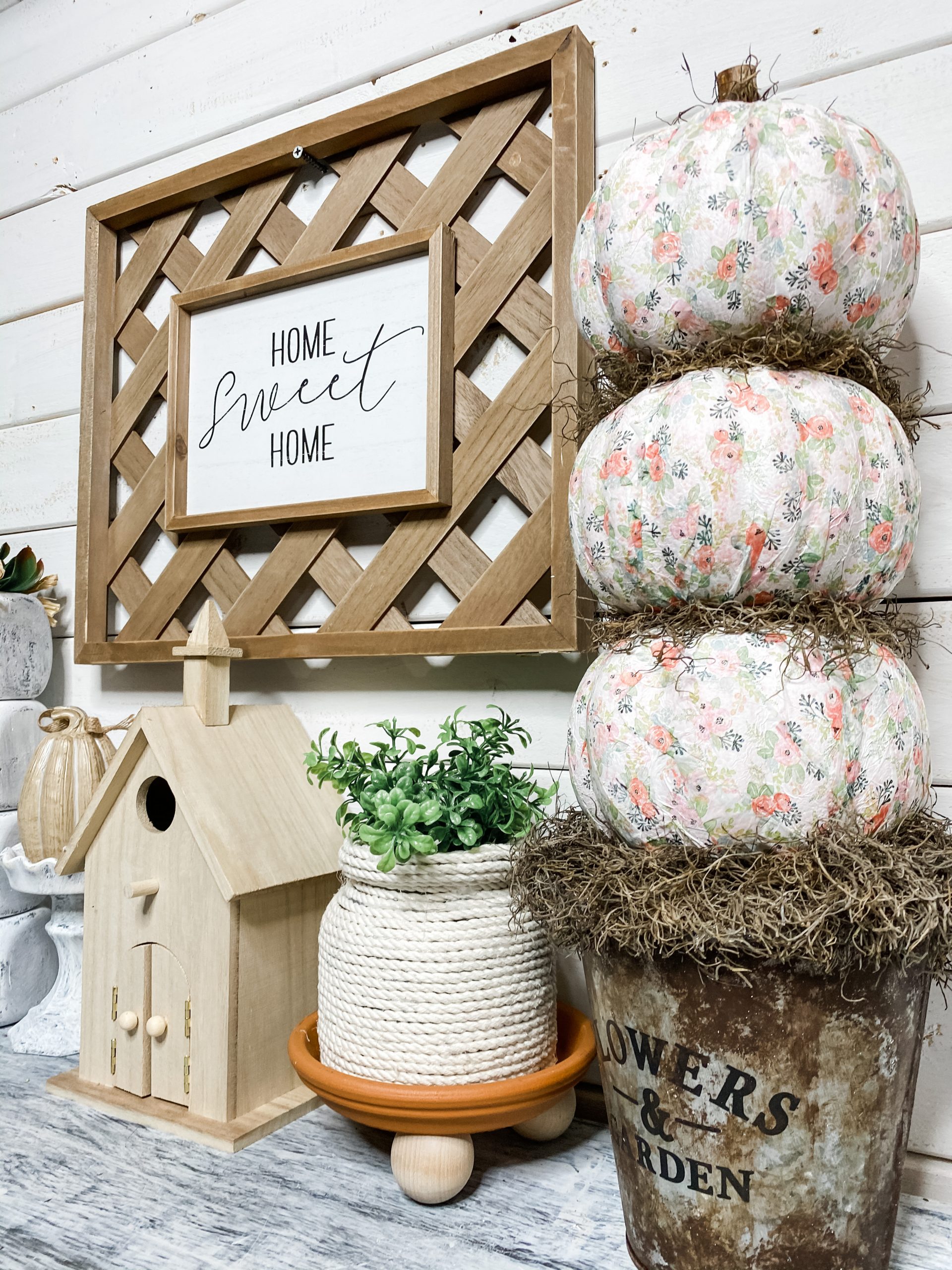 How to Decorate with Dollar Tree Foam Pumpkins