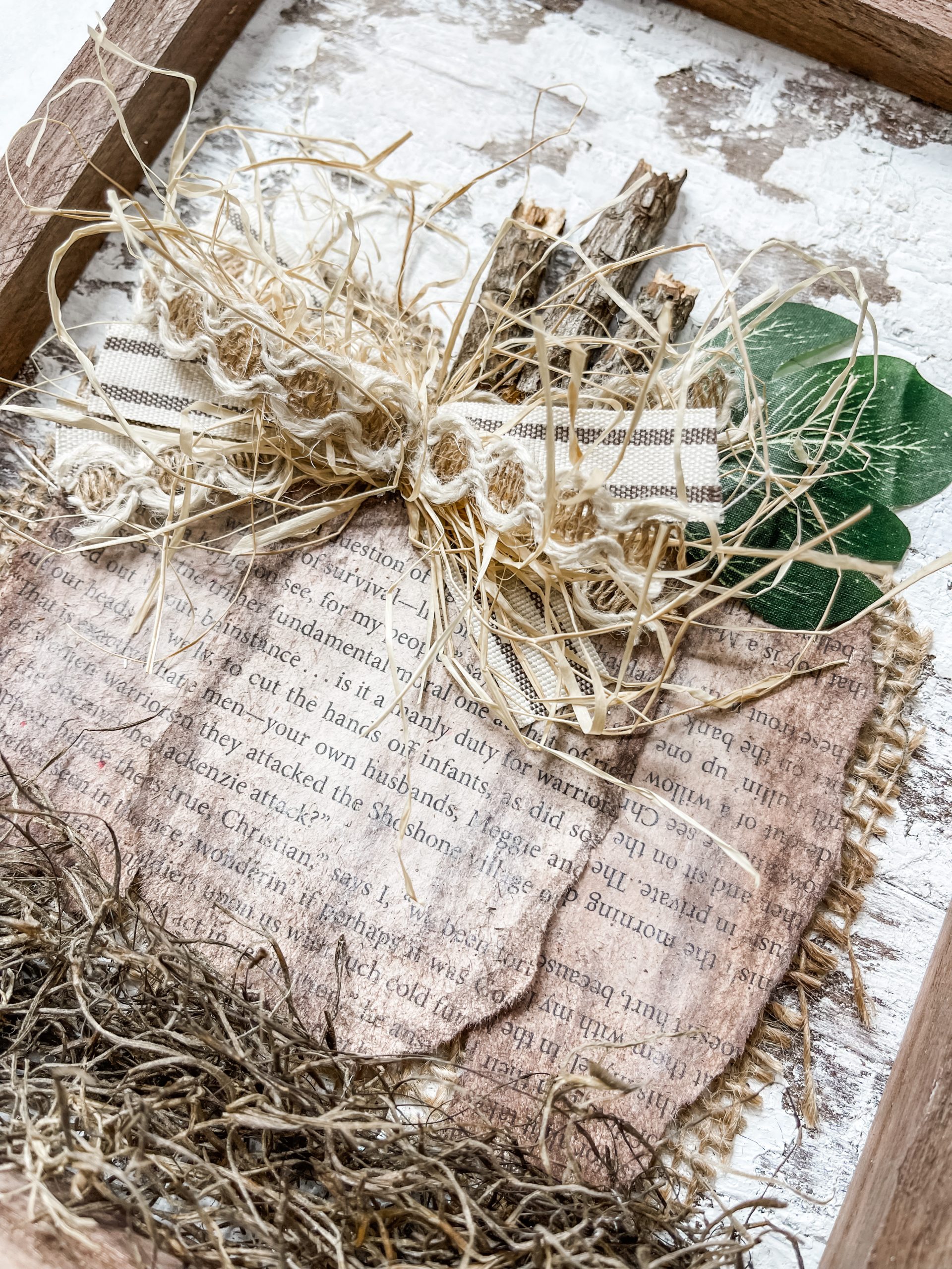 DIY Book Page Pumpkin - Vintage Inspired Fall Decor