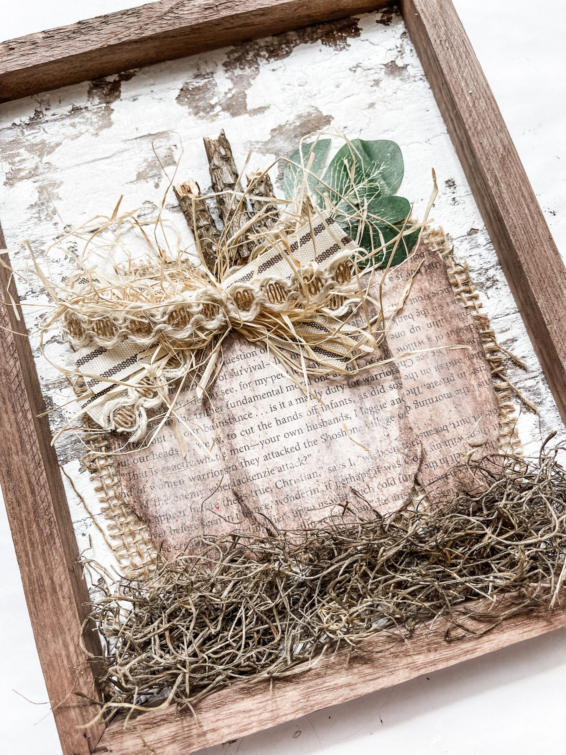 DIY Book Page Pumpkin - Vintage Inspired Fall Decor