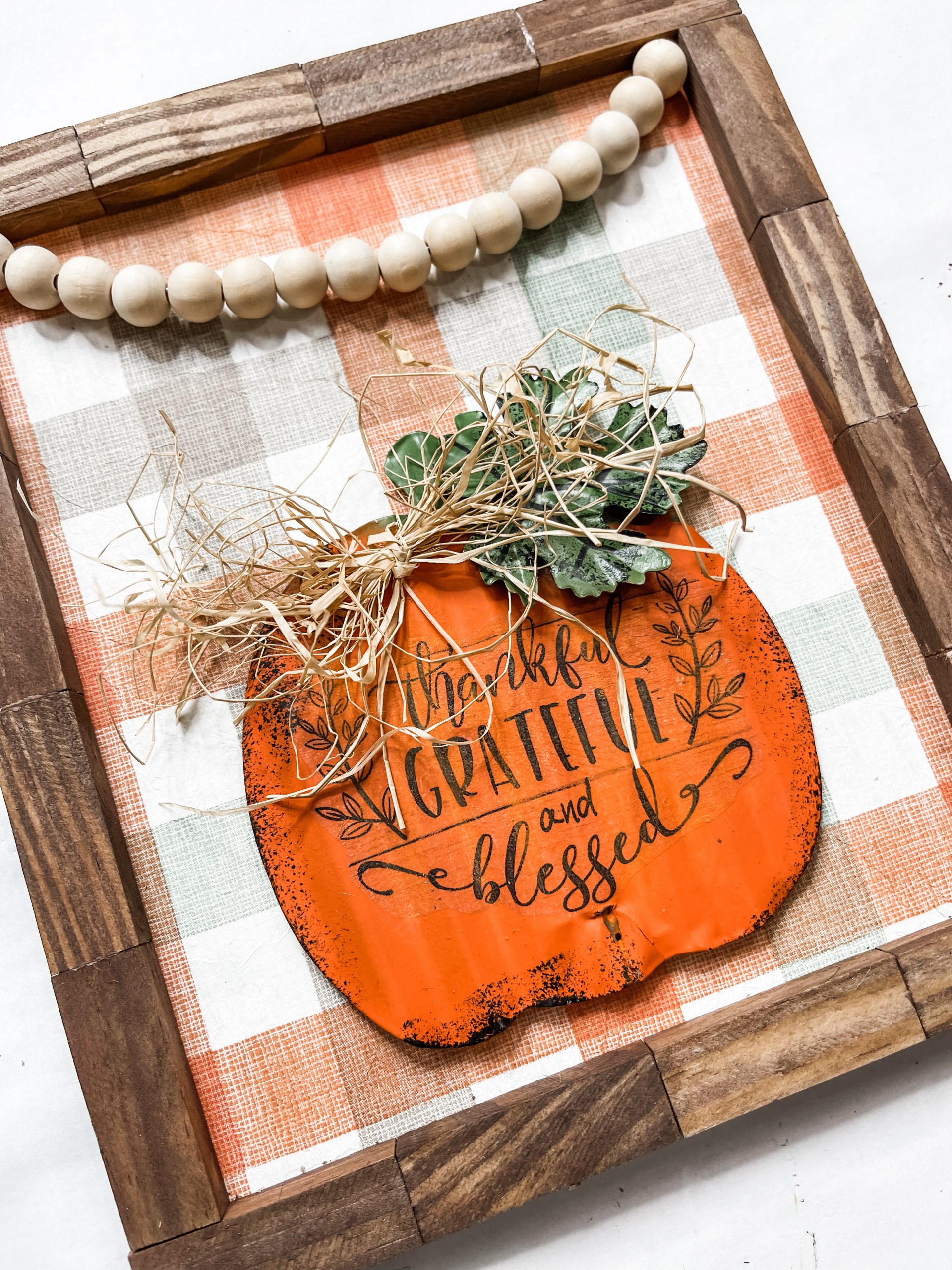 DIY Fall Pumpkin Rustic Home Decor