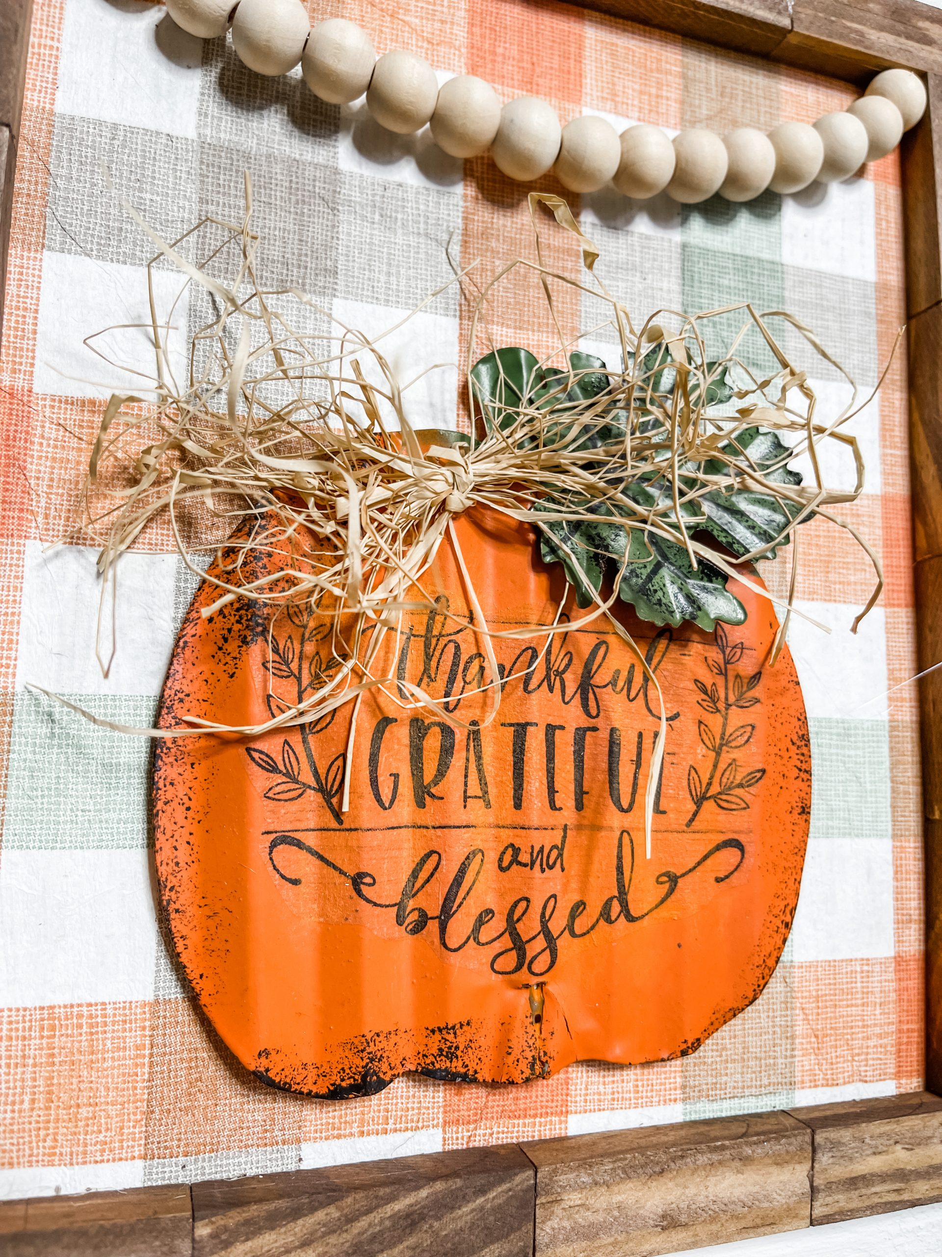 DIY Fall Pumpkin Rustic Home Decor