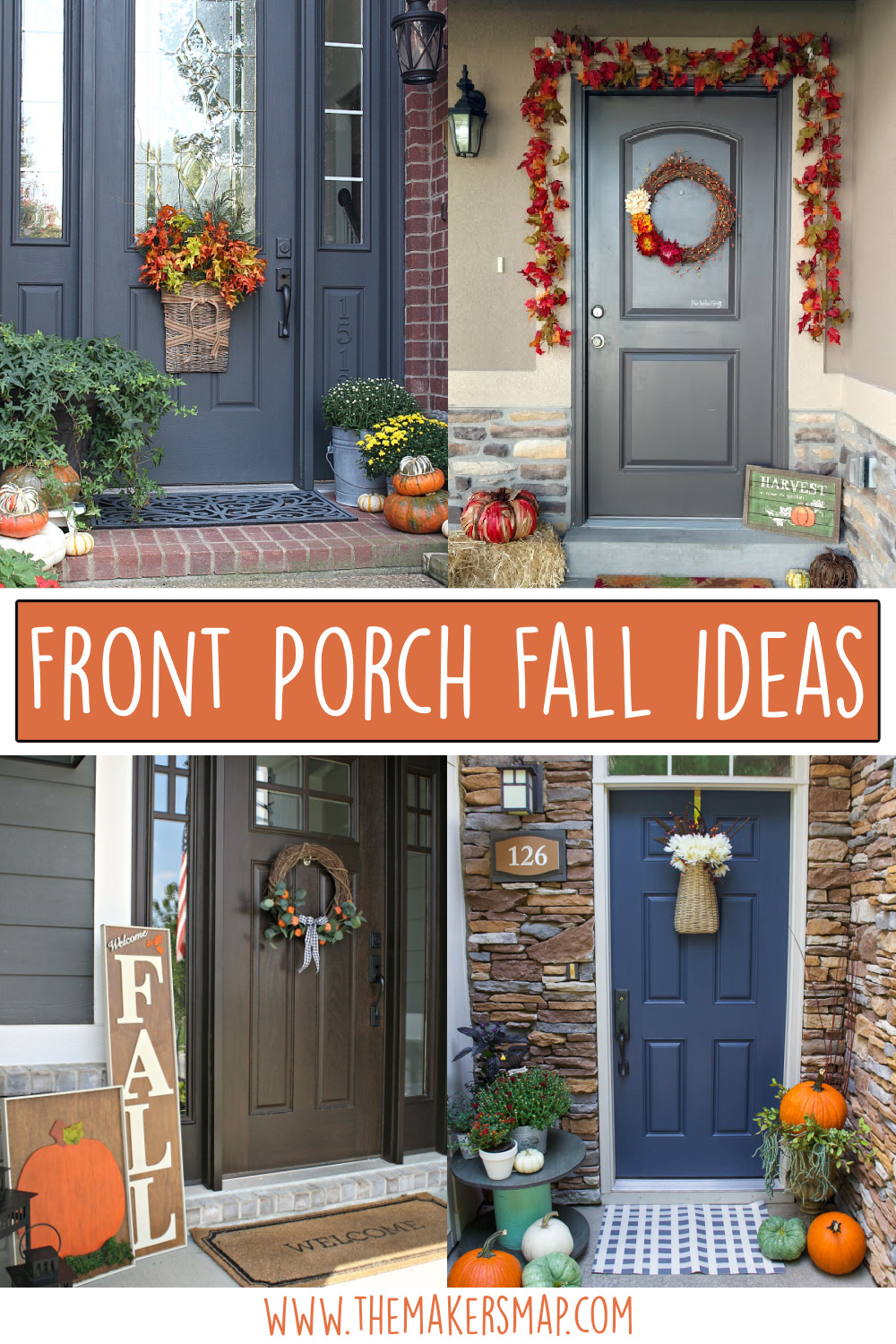 Front Porch and Outdoor Fall Decor Ideas