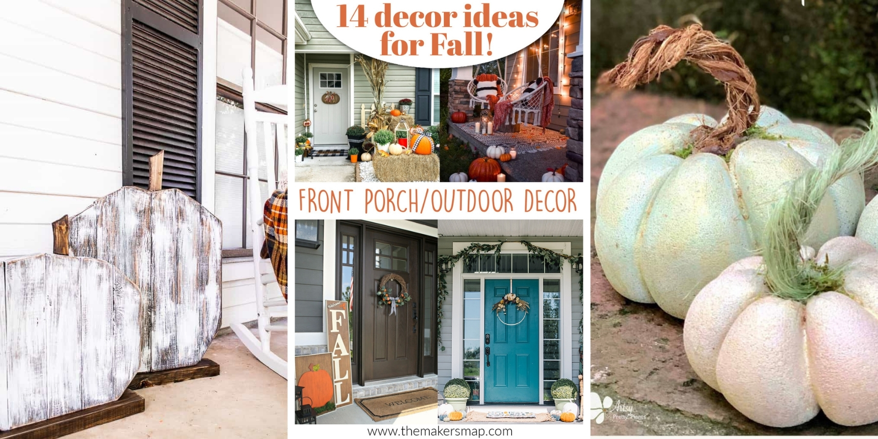 Front Porch and Outdoor Fall Decor Ideas