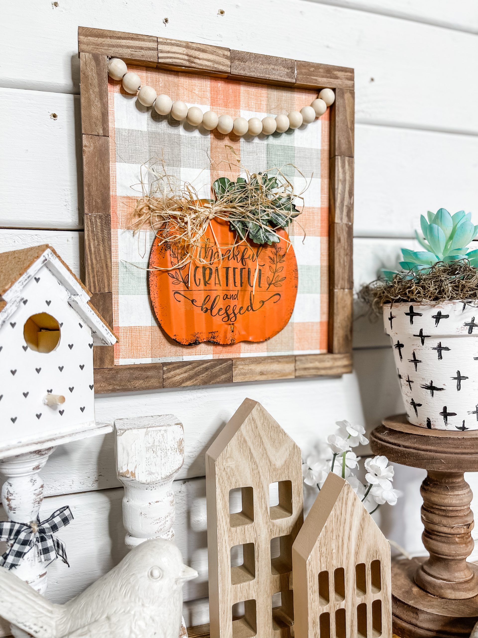 DIY Fall Pumpkin Rustic Home Decor