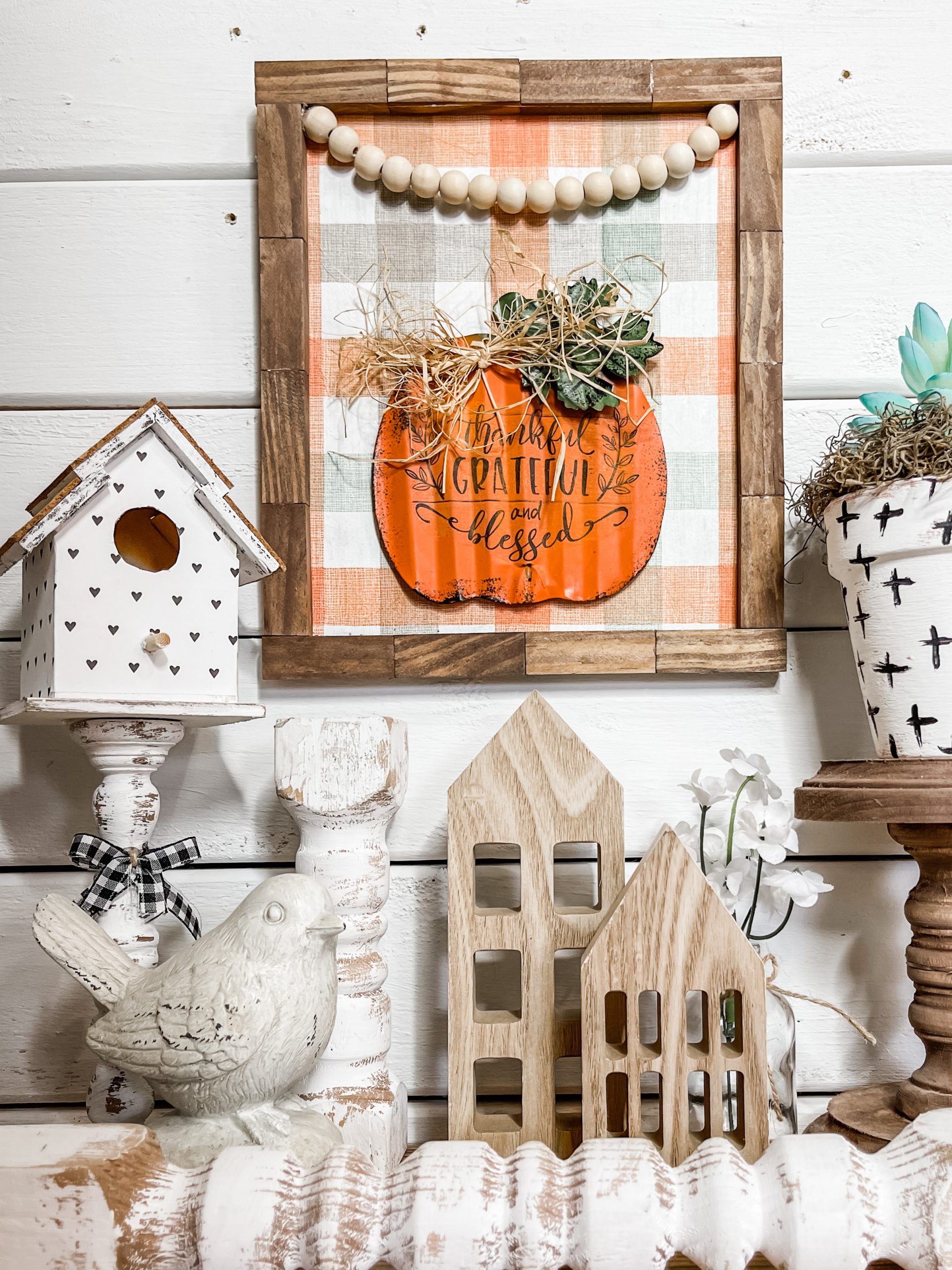 DIY Fall Pumpkin Rustic Home Decor