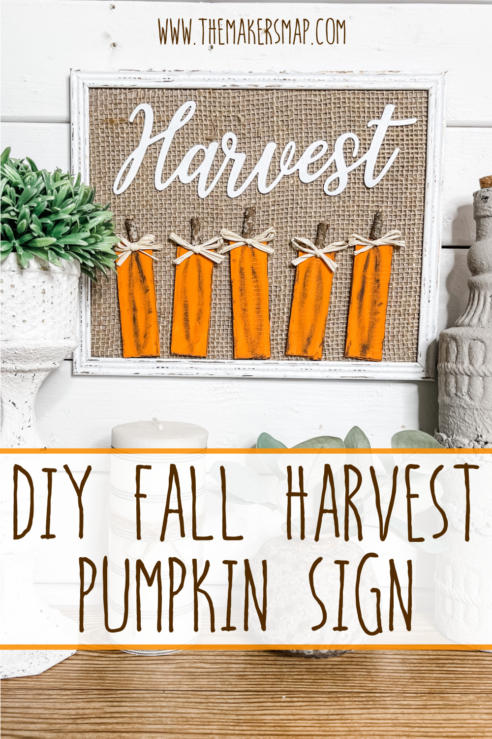 DIY Fall Harvest Pumpkin Sign