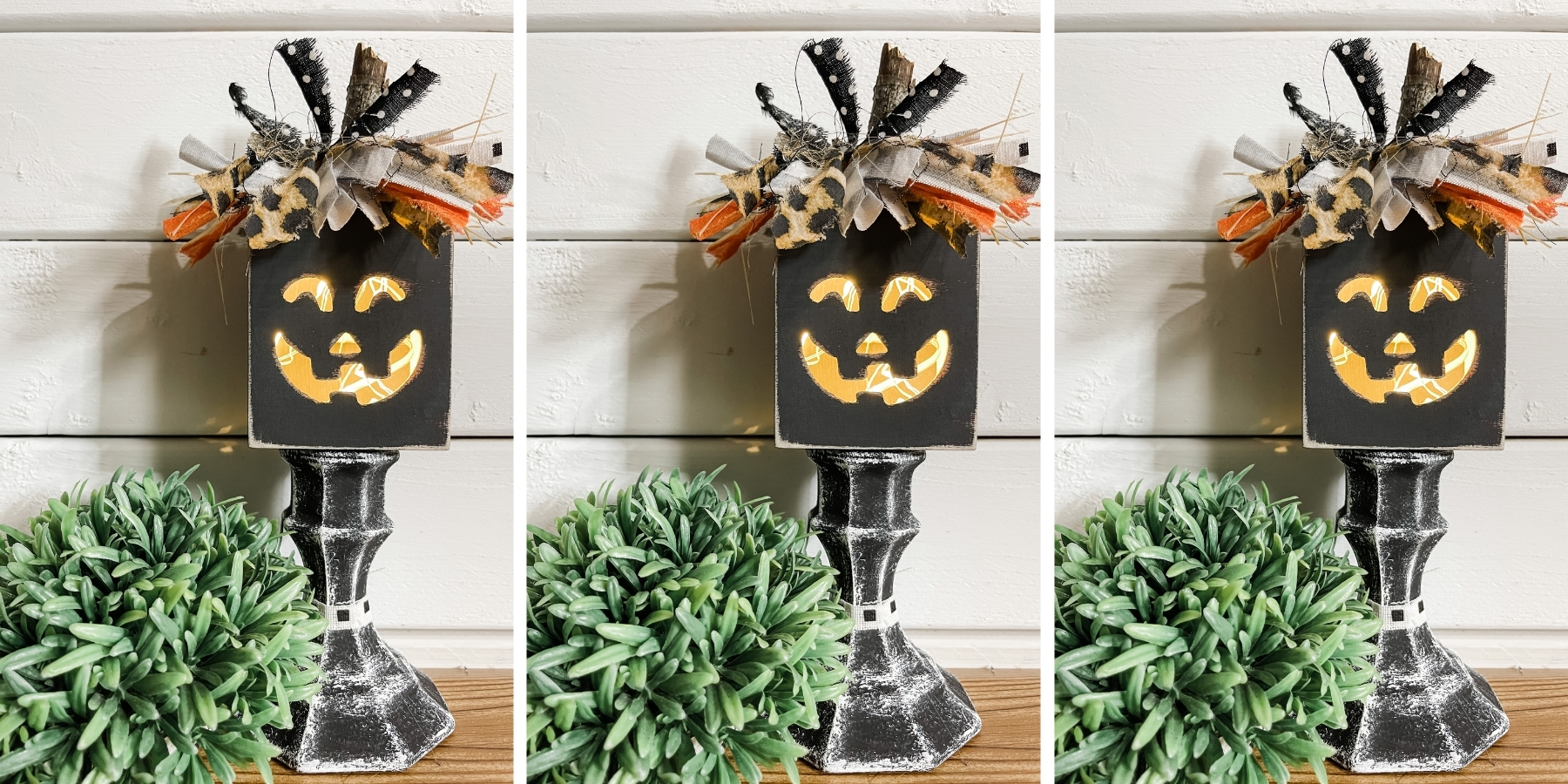 DIY Jack-O-Lantern Flameless Candle