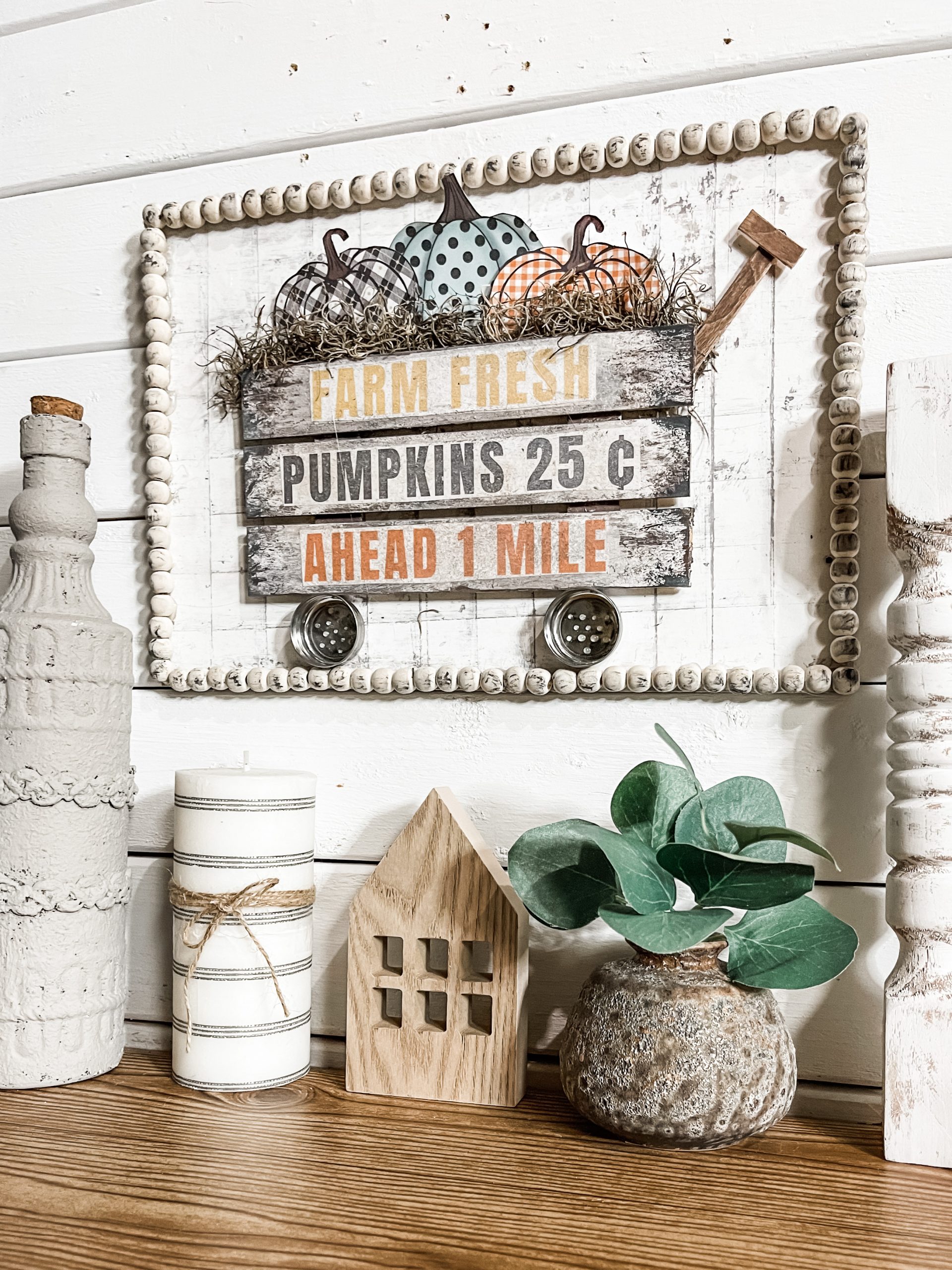 Fall Pumpkin Sign using Printables
