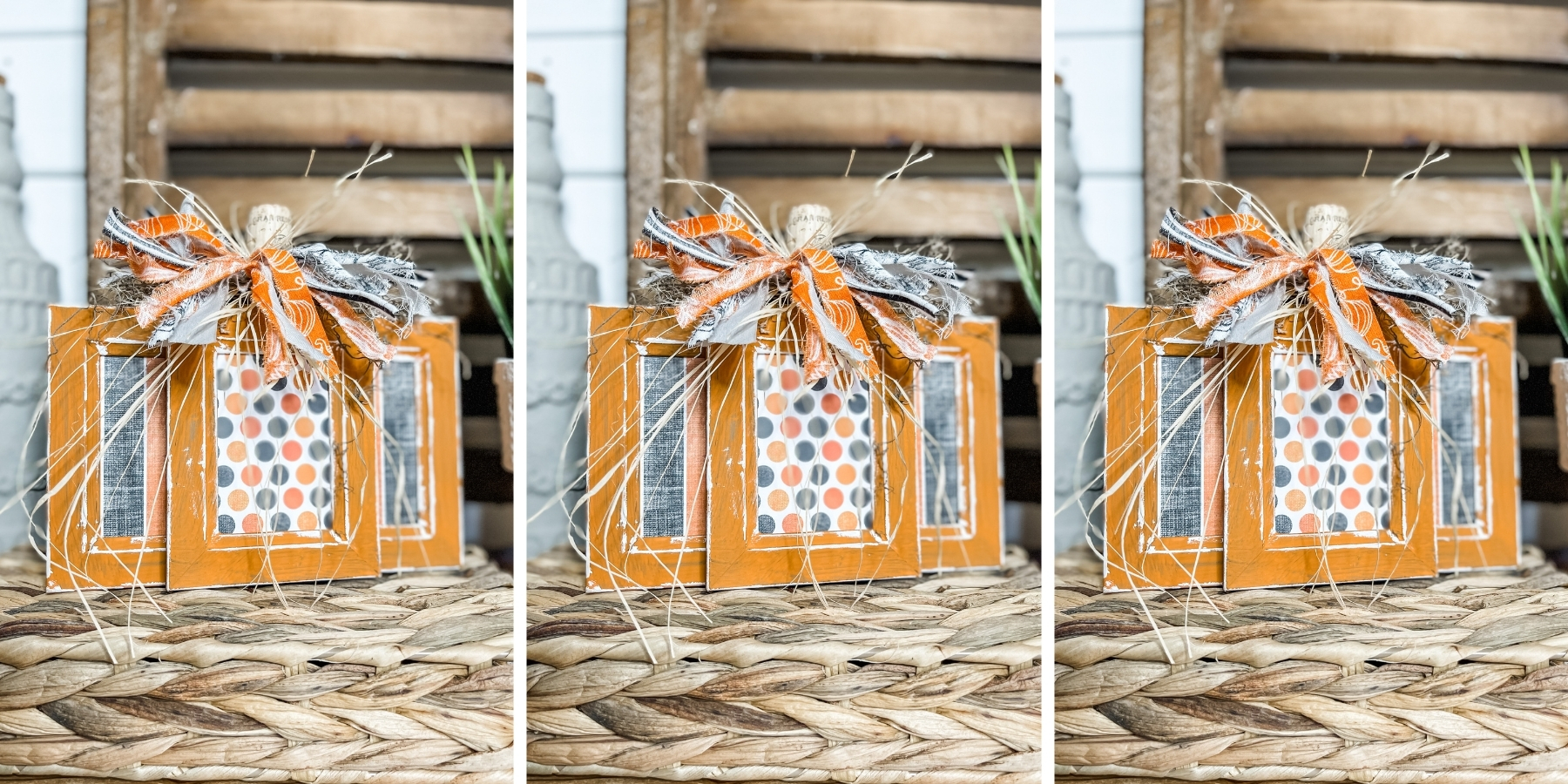 Picture Frame Pumpkin DIY Fall Decor