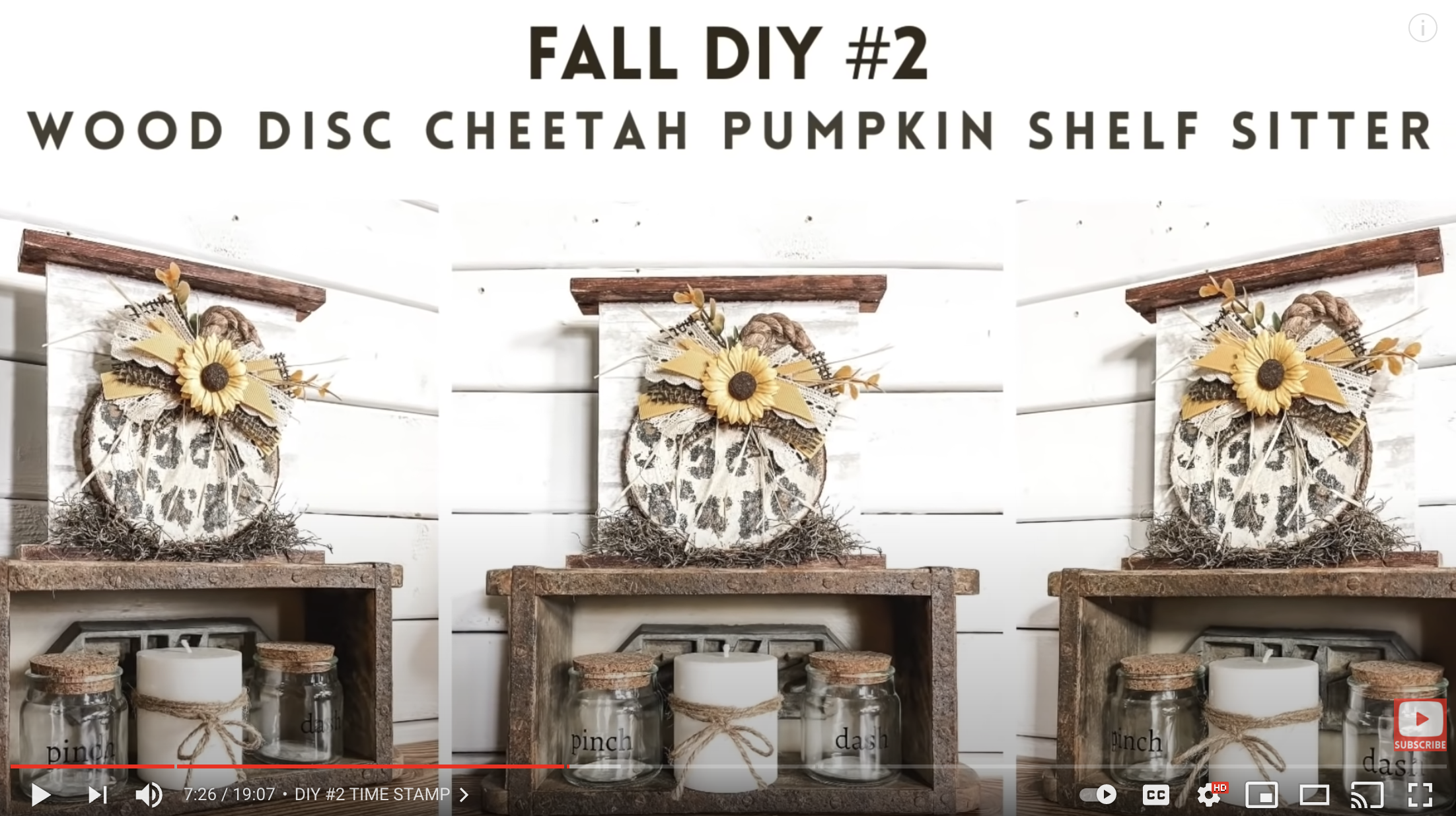 Cheetah Print Pumpkin DIY Fall Decor