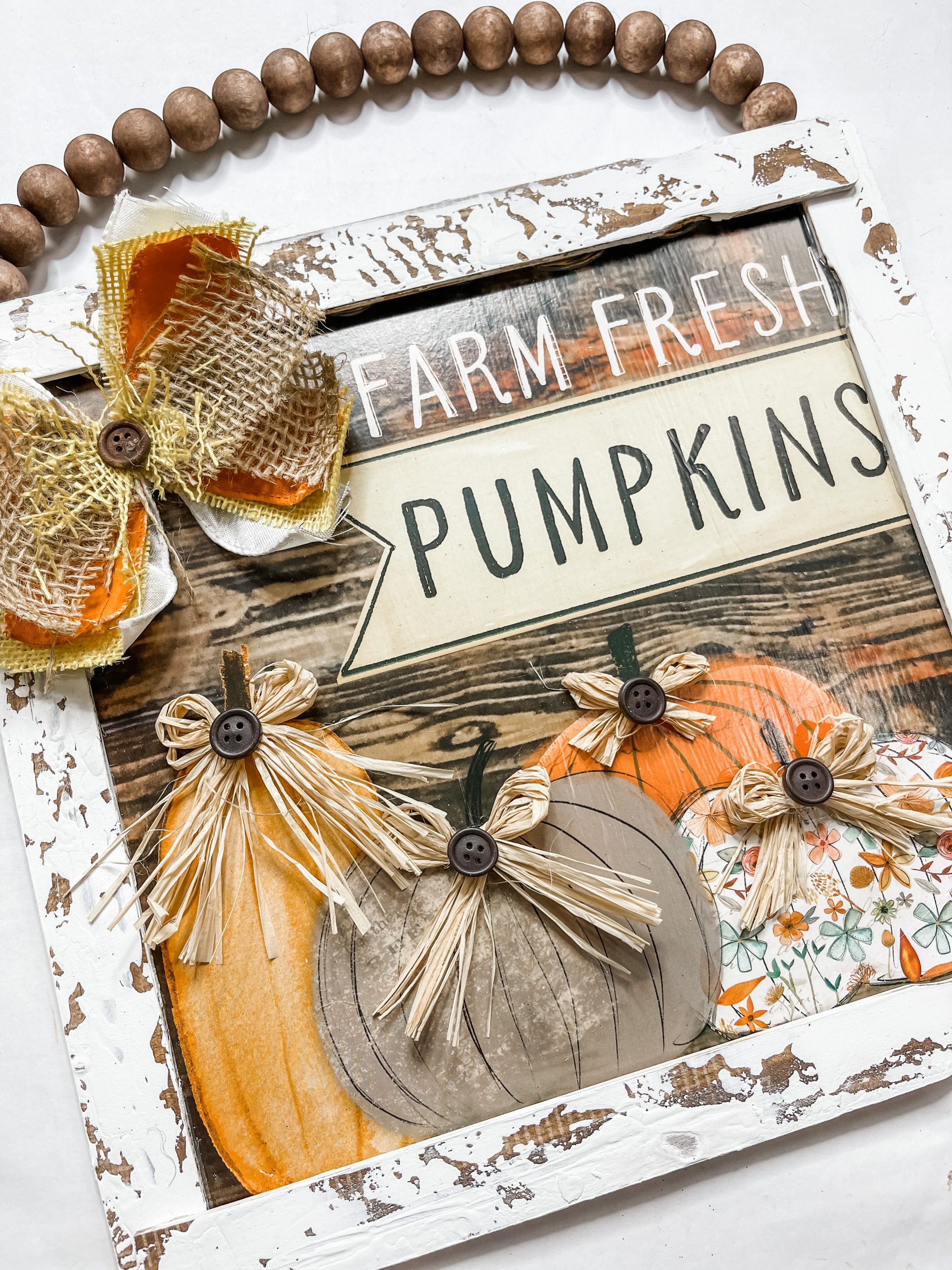 DIY Chippy Farm Fresh Pumpkins Sign