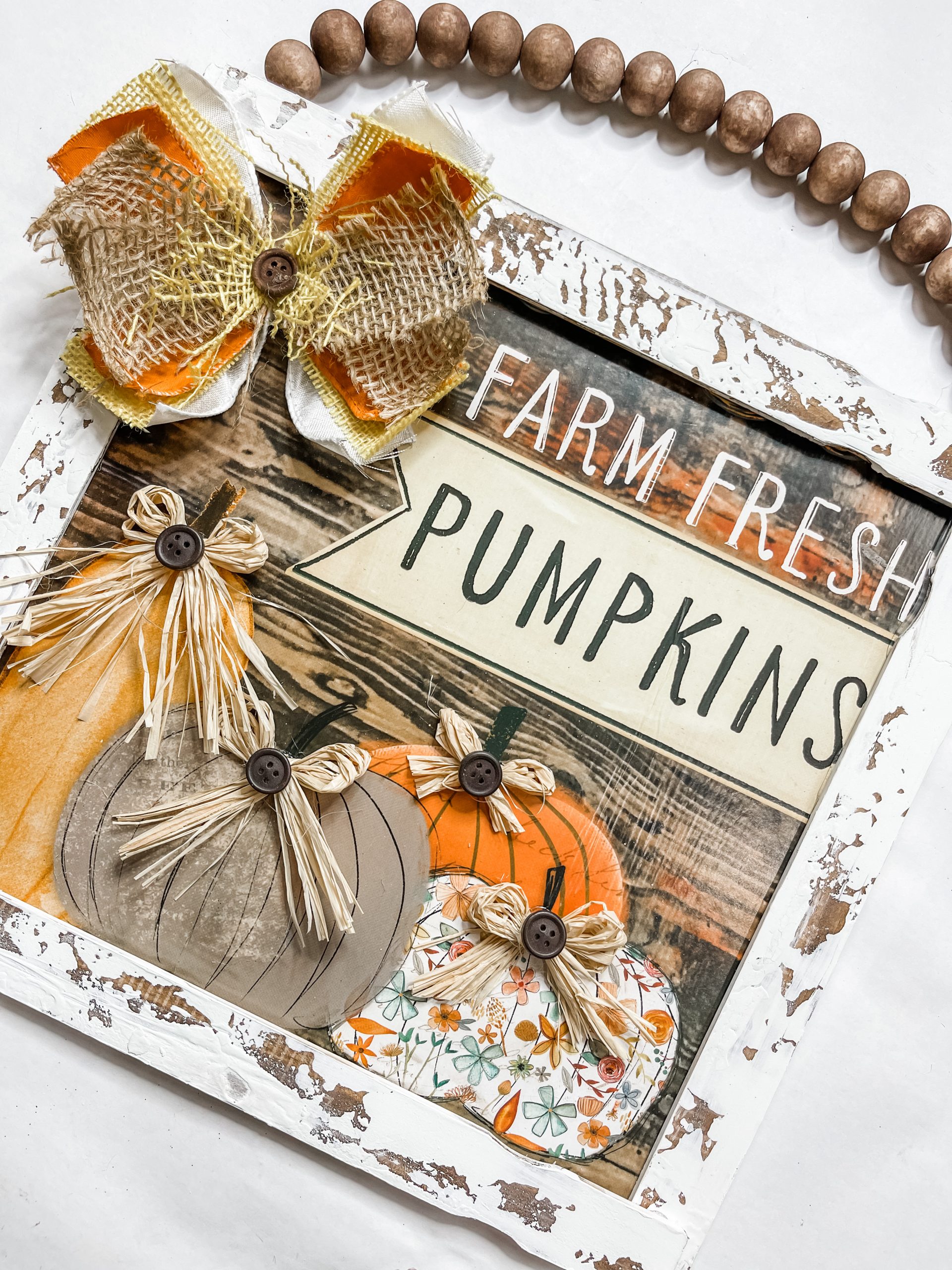 DIY Chippy Farm Fresh Pumpkins Sign