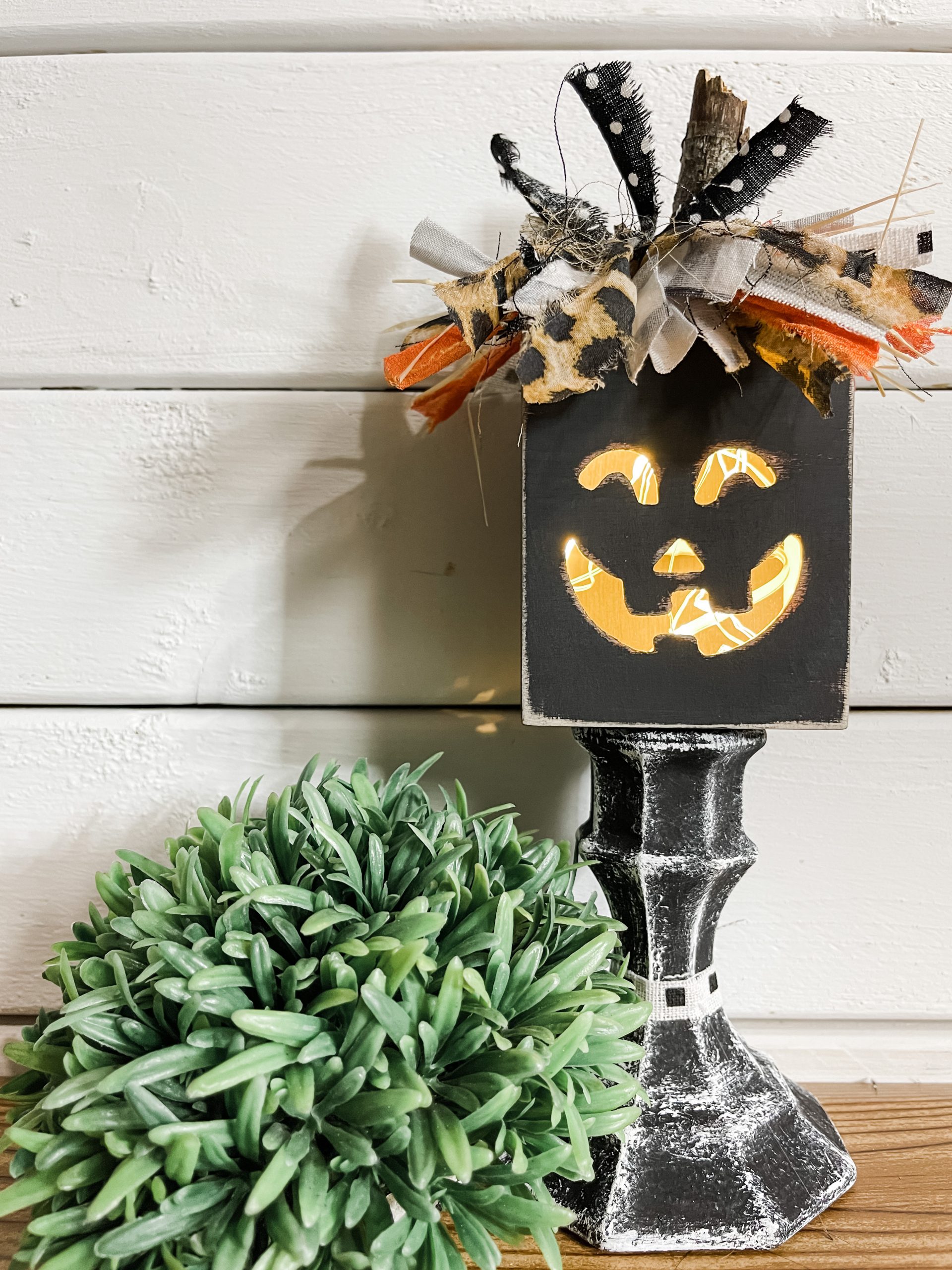 DIY JackOLantern Flameless Candle