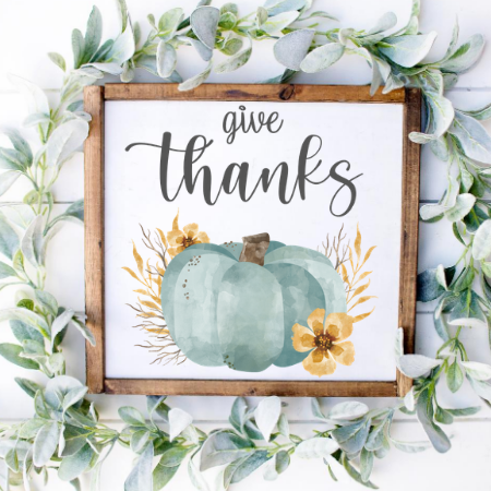 DIY Give Thanks Sign with a Dollar Tree Cutting Board