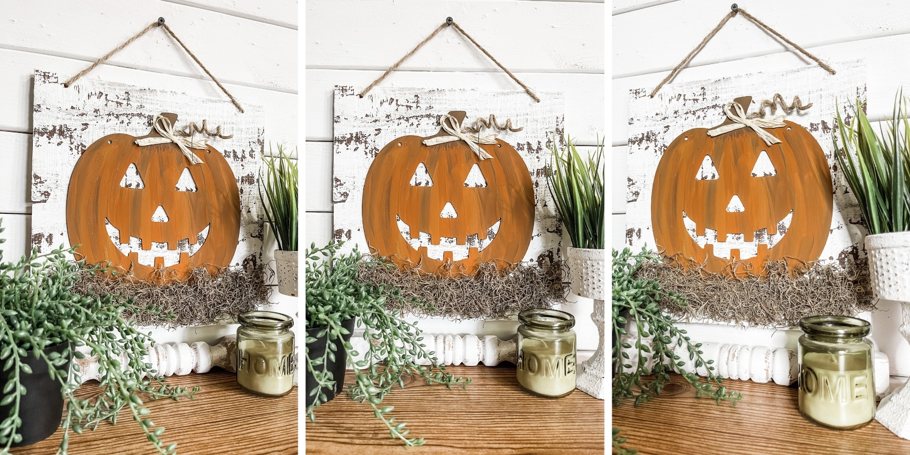 DIY Metal Jack-O-Lantern Sign