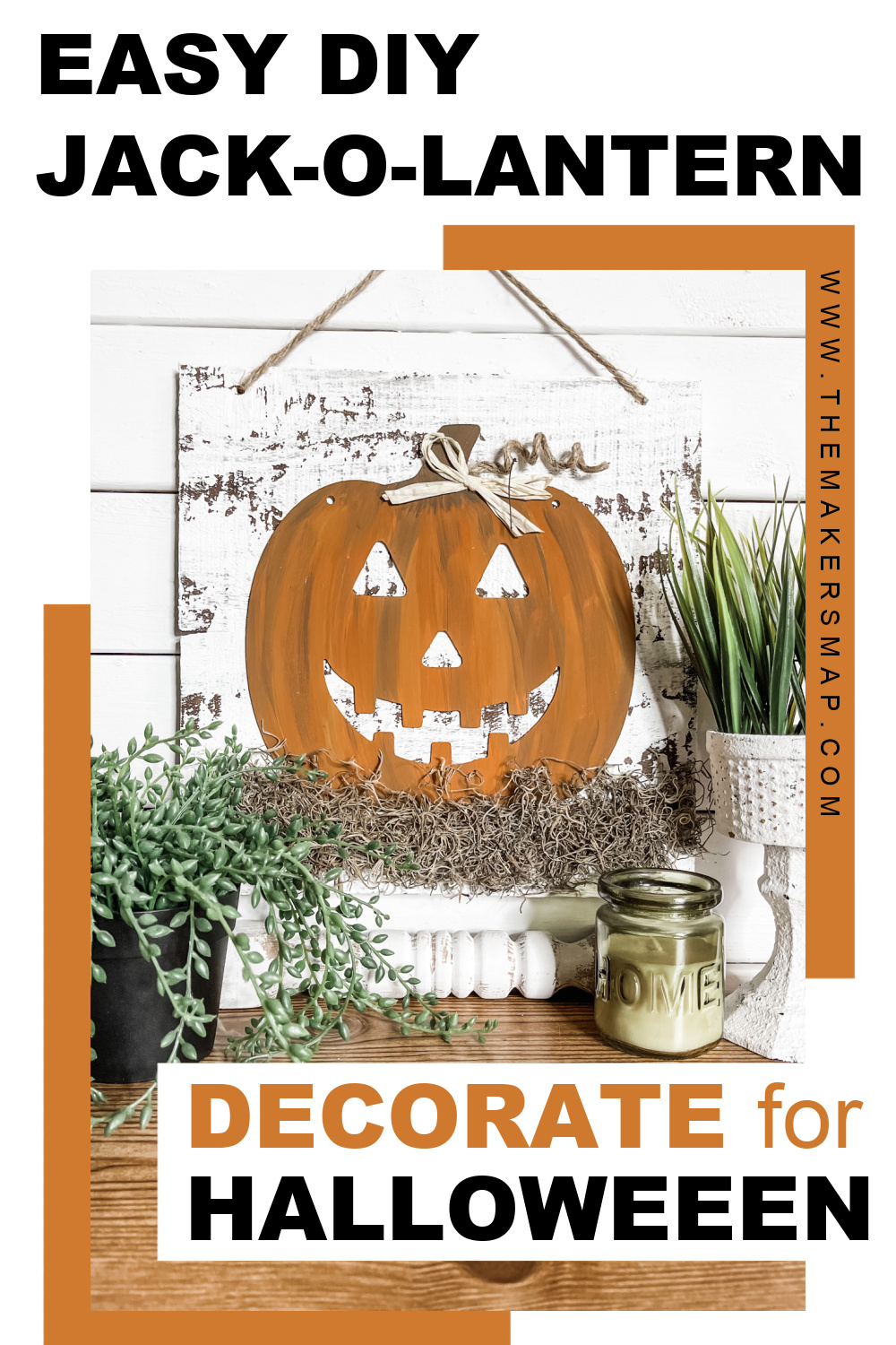 DIY Metal Jack-O-Lantern Sign