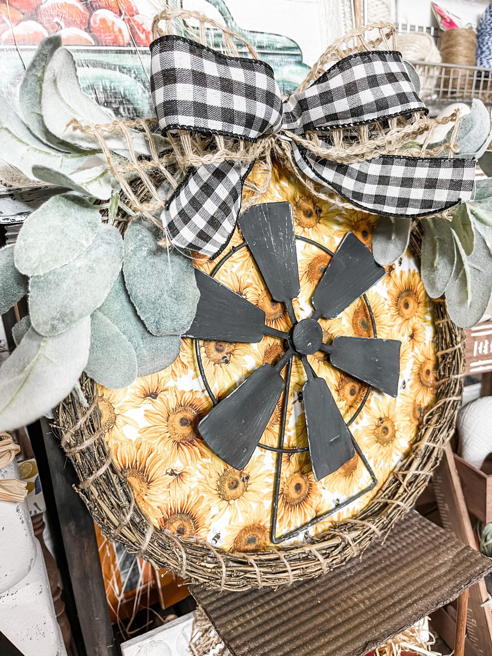 Sunflower Napkin DIY Farmhouse Decor