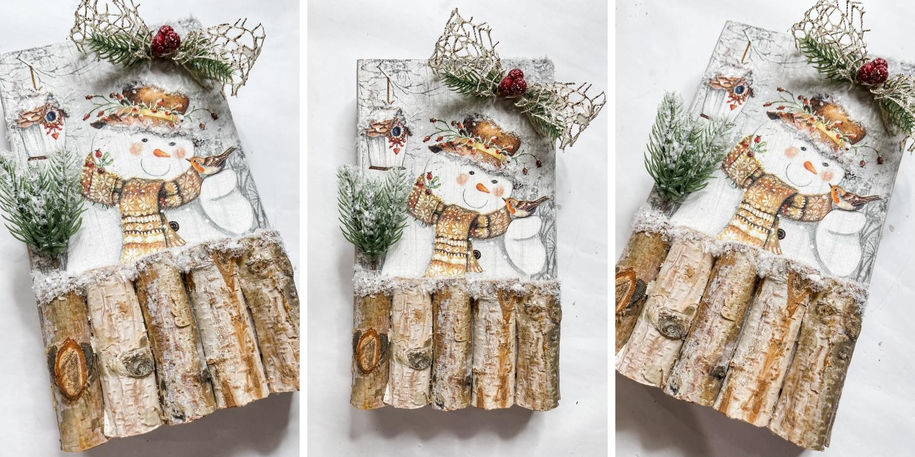 Classic Snowman Napkin DIY Winter Decor