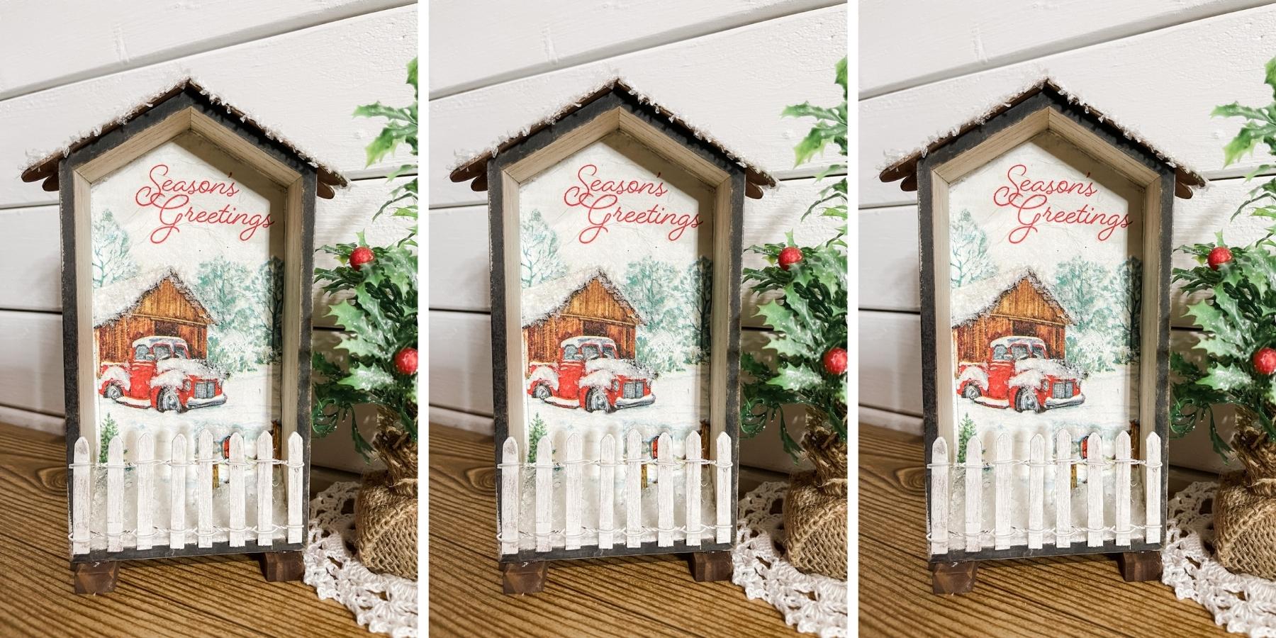 DIY Season’s Greetings Holiday Decor