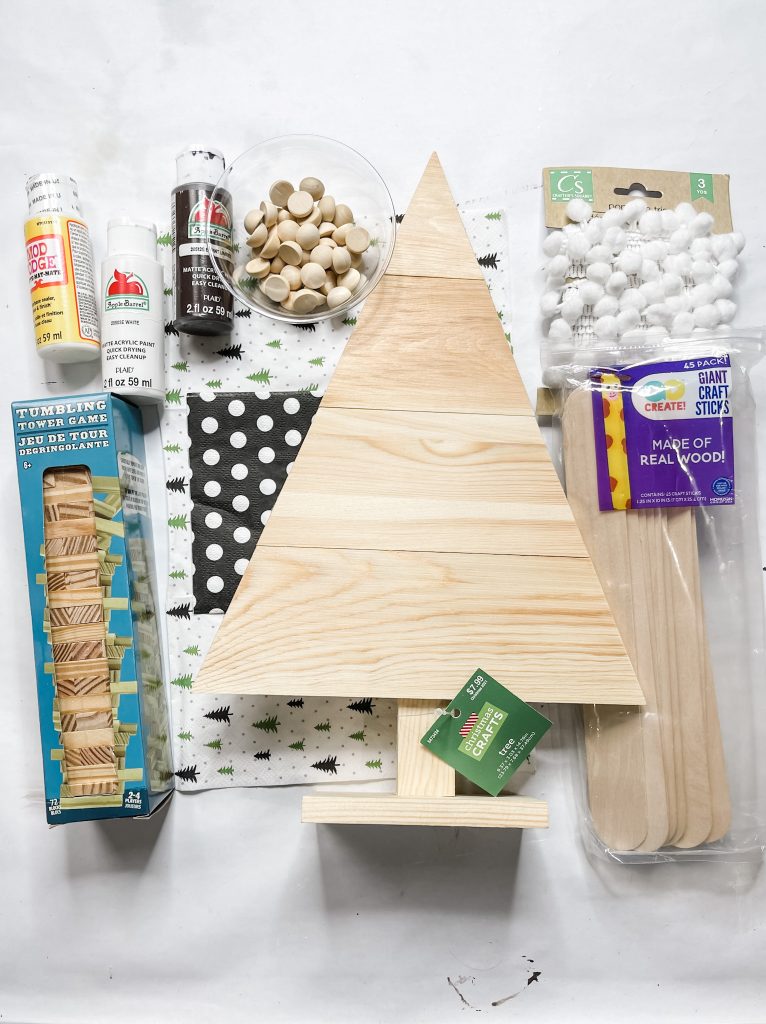 DIY Wooden Triangle Christmas Tree DIY Decor on a budget