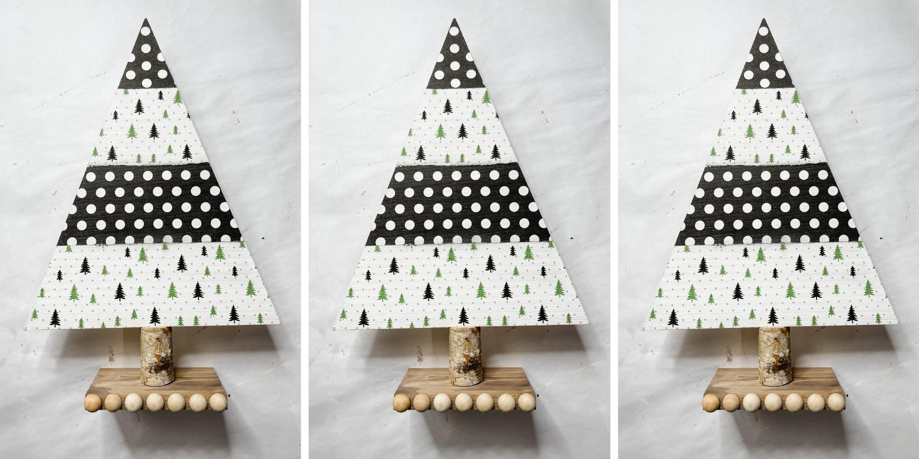 DIY Wooden Triangle Christmas Tree