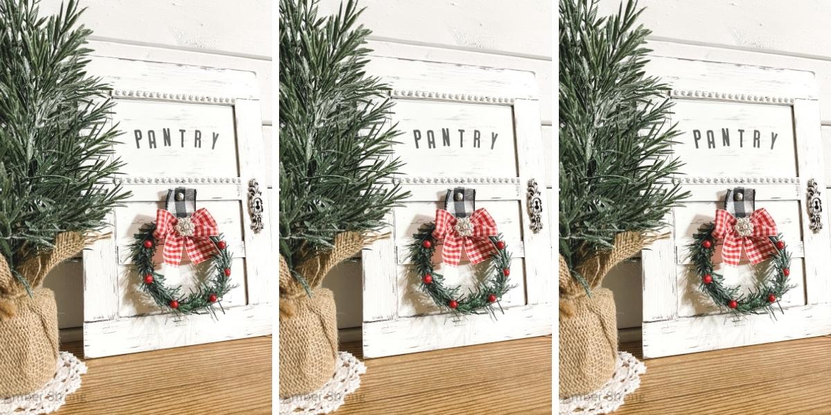 DIY Decorative Door with Wreath