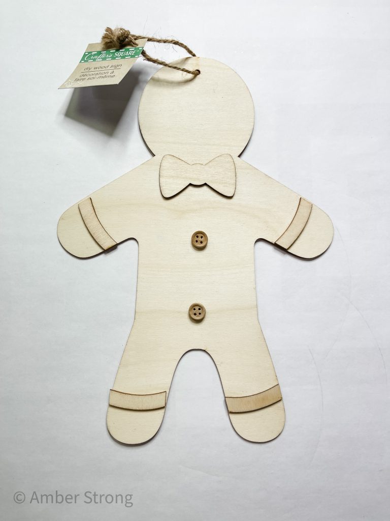 Centerpiece with Gingerbread Man using Dollar Tree cut out