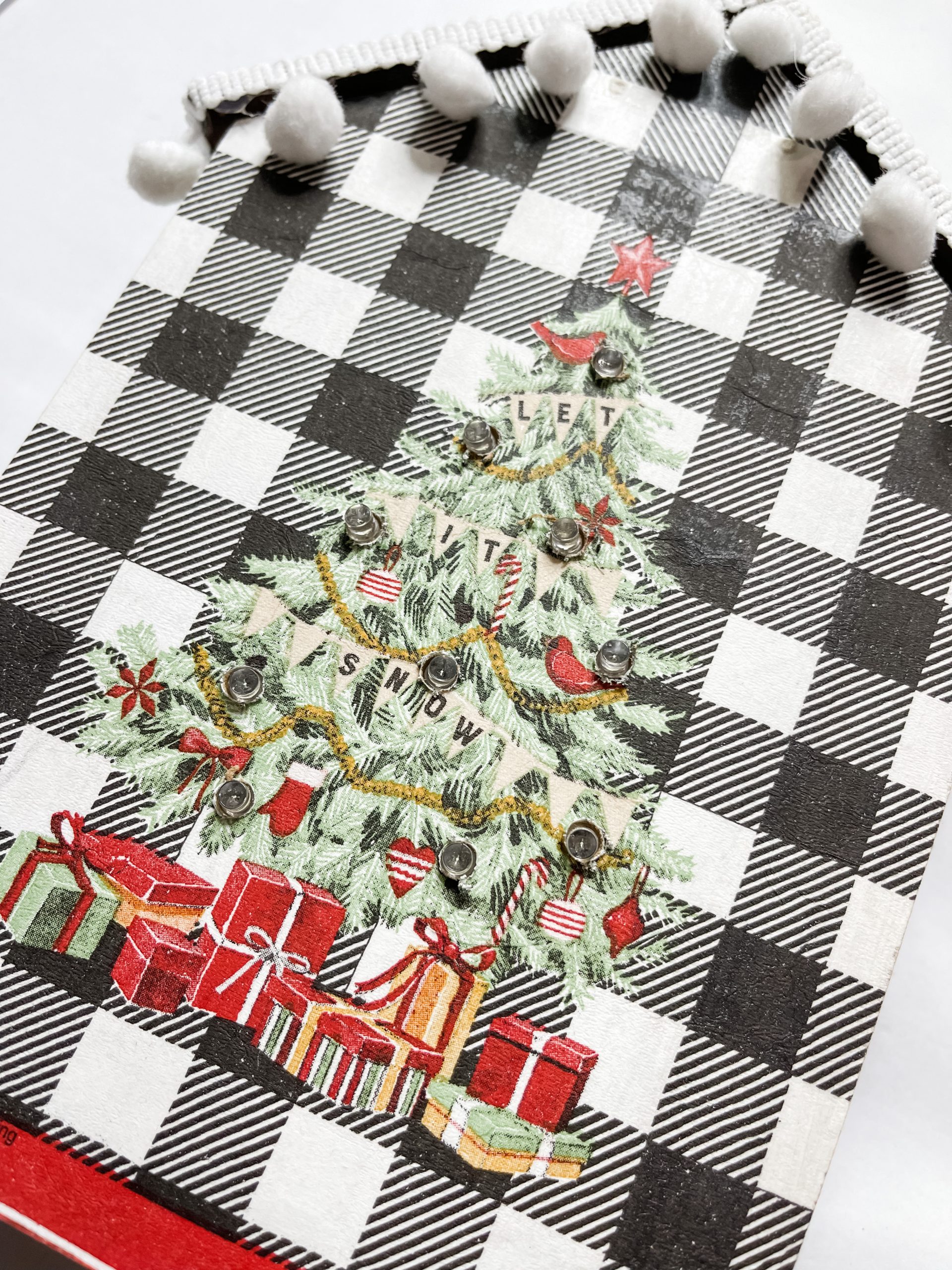 Christmas Tree Napkin House Shaped Decor