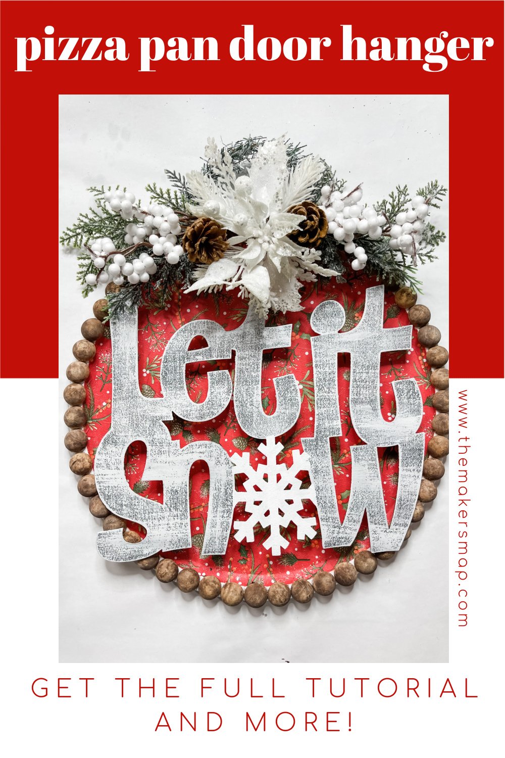 Let It Snow DIY Door Hanger