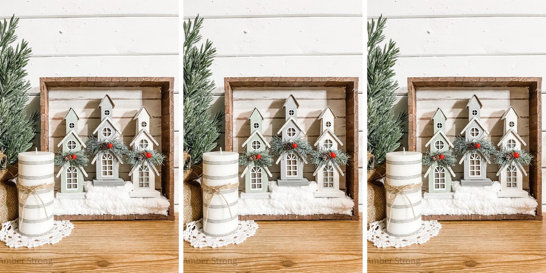 DIY Winter Church Scene