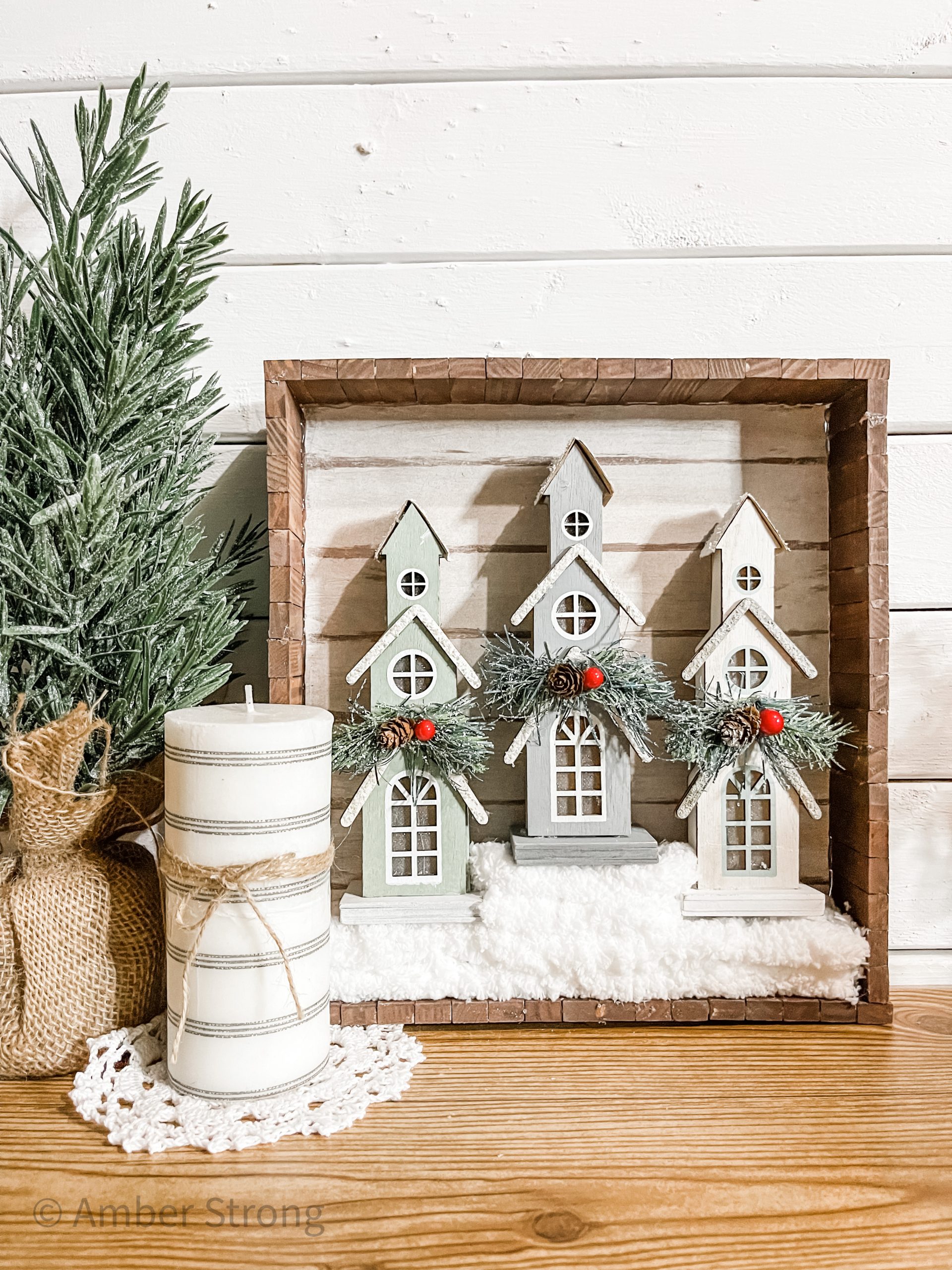 DIY Winter Church Scene