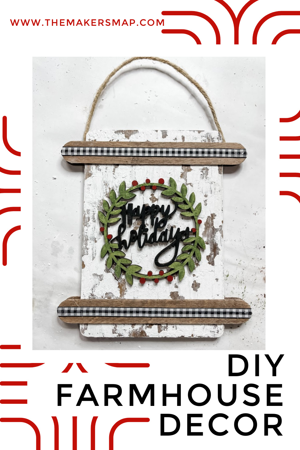 Farmhouse Happy Holidays Sign