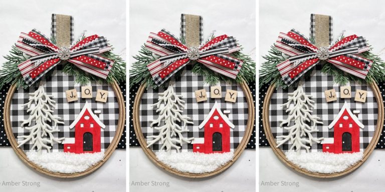 Large Embroidery Hoop DIY Ornament