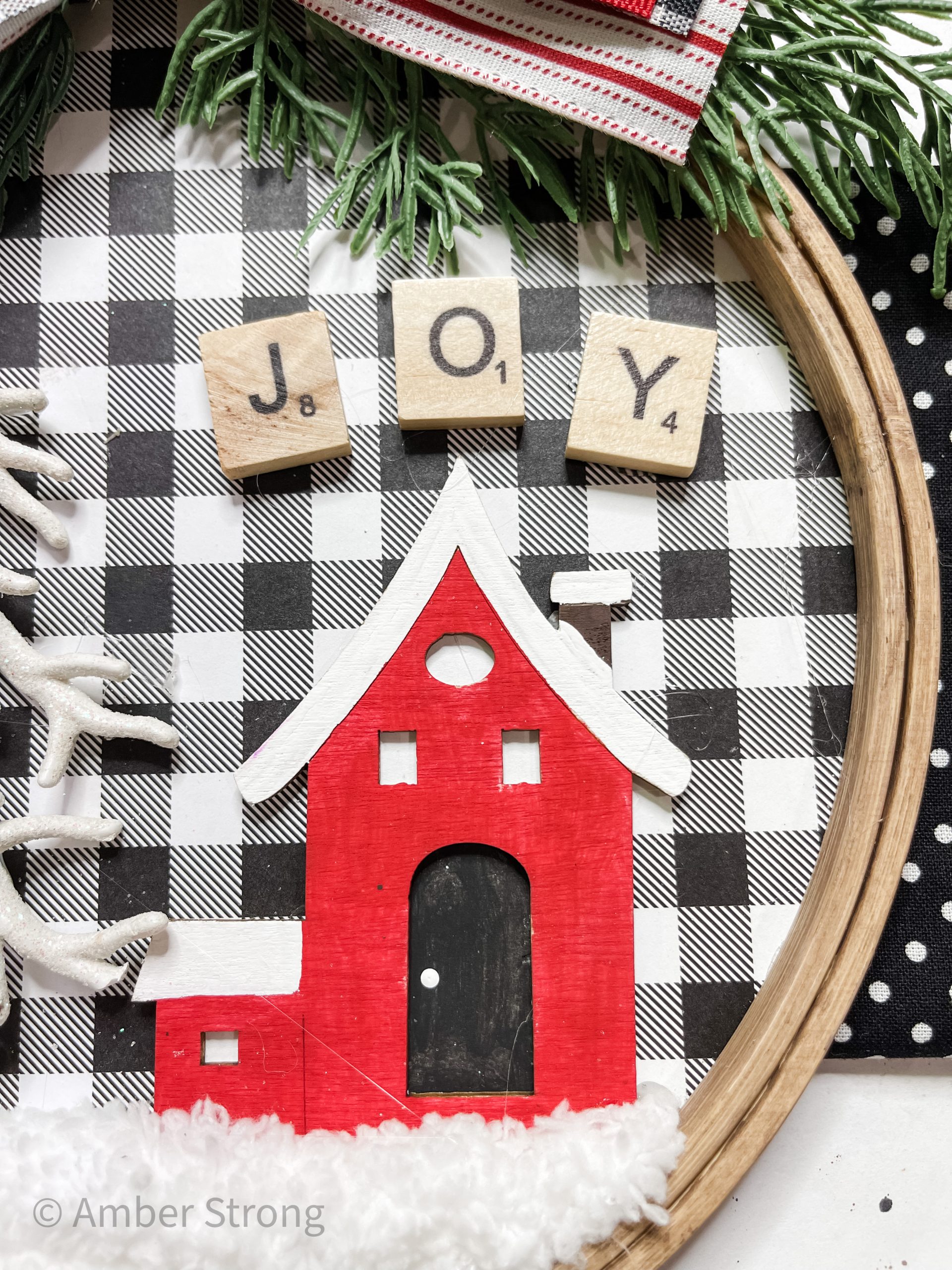 Large Embroidery Hoop DIY Ornament