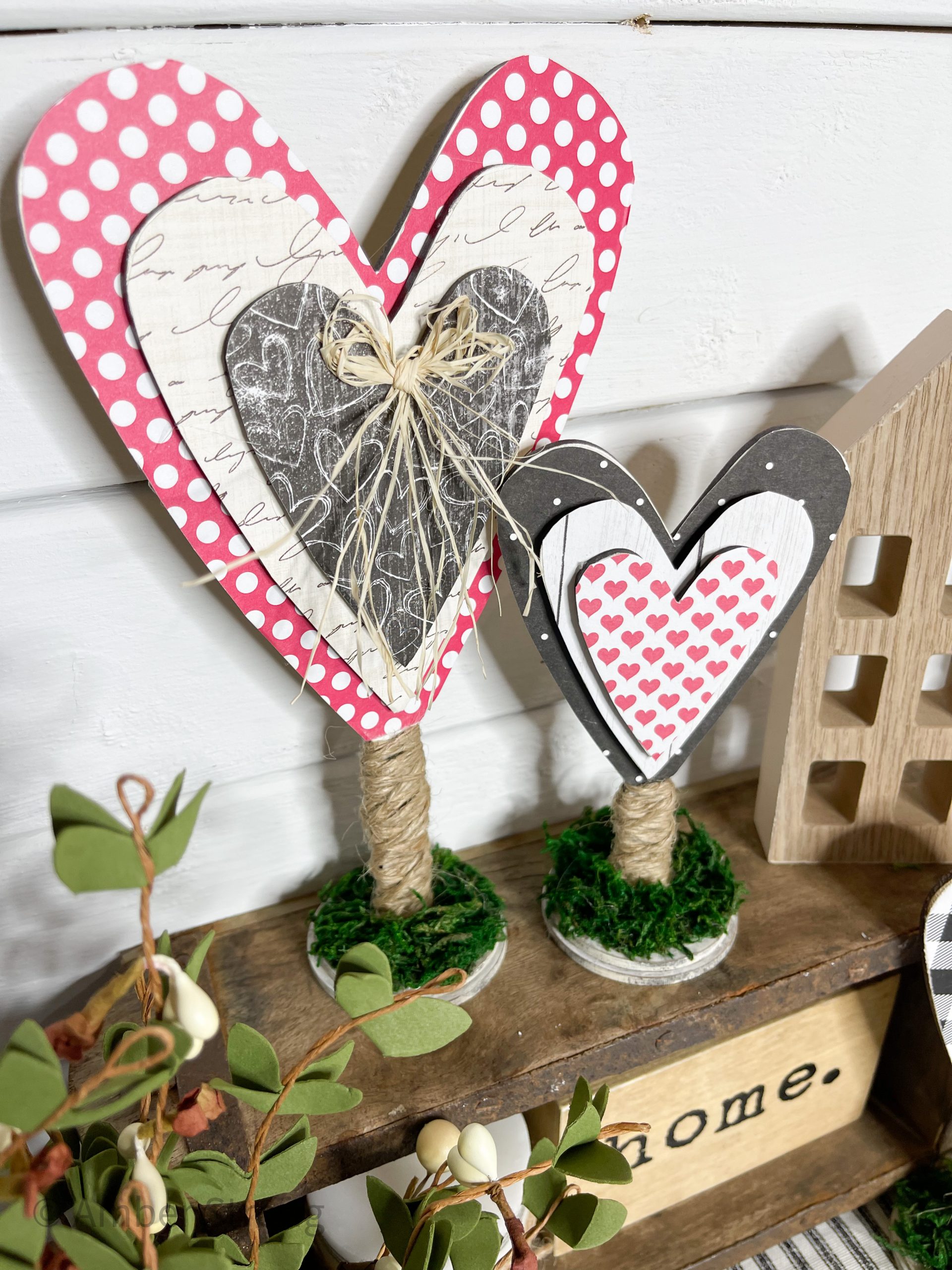 Valentine's Day Standing Hearts Decor