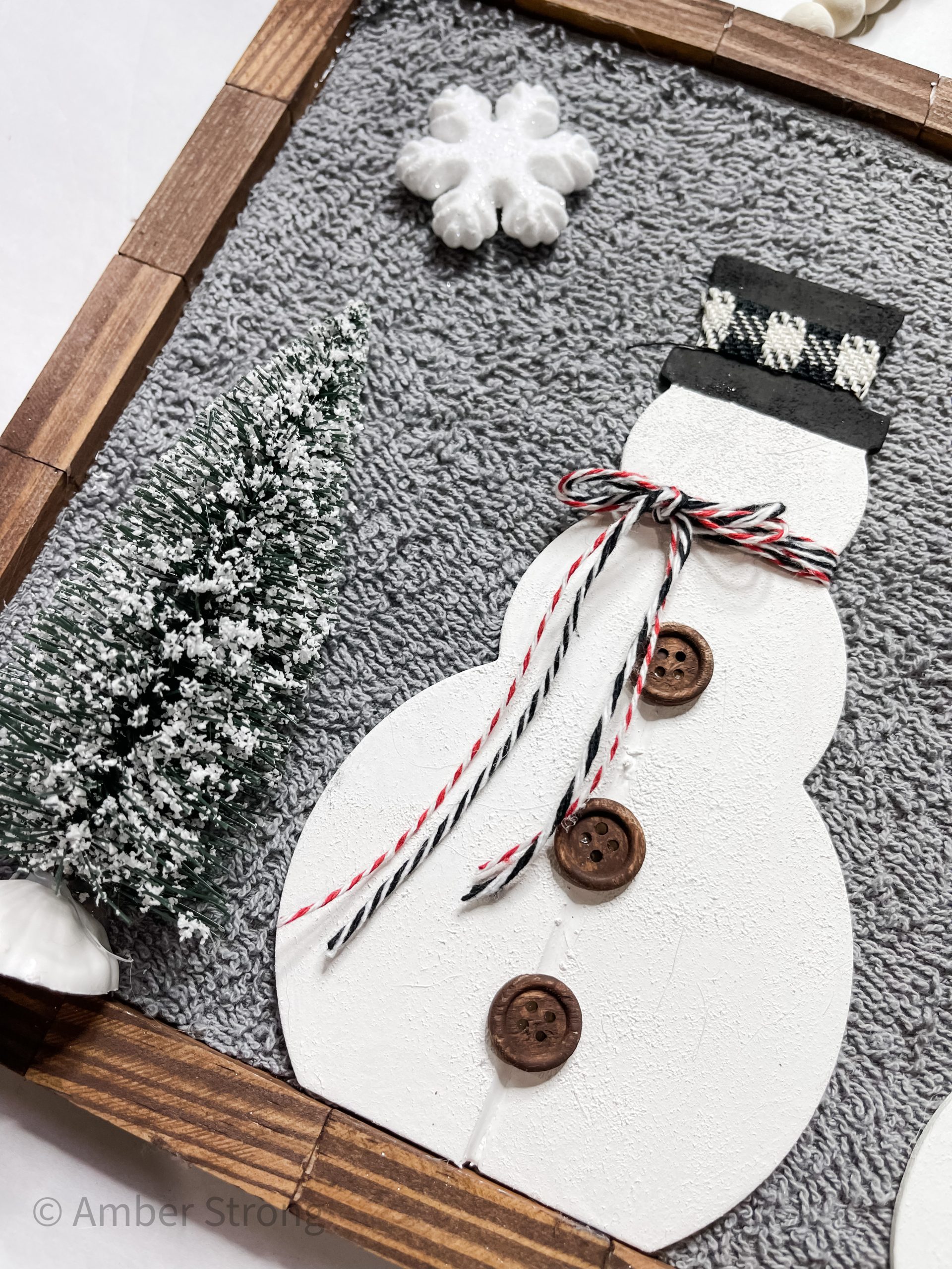 DIY Snowman Family Sign