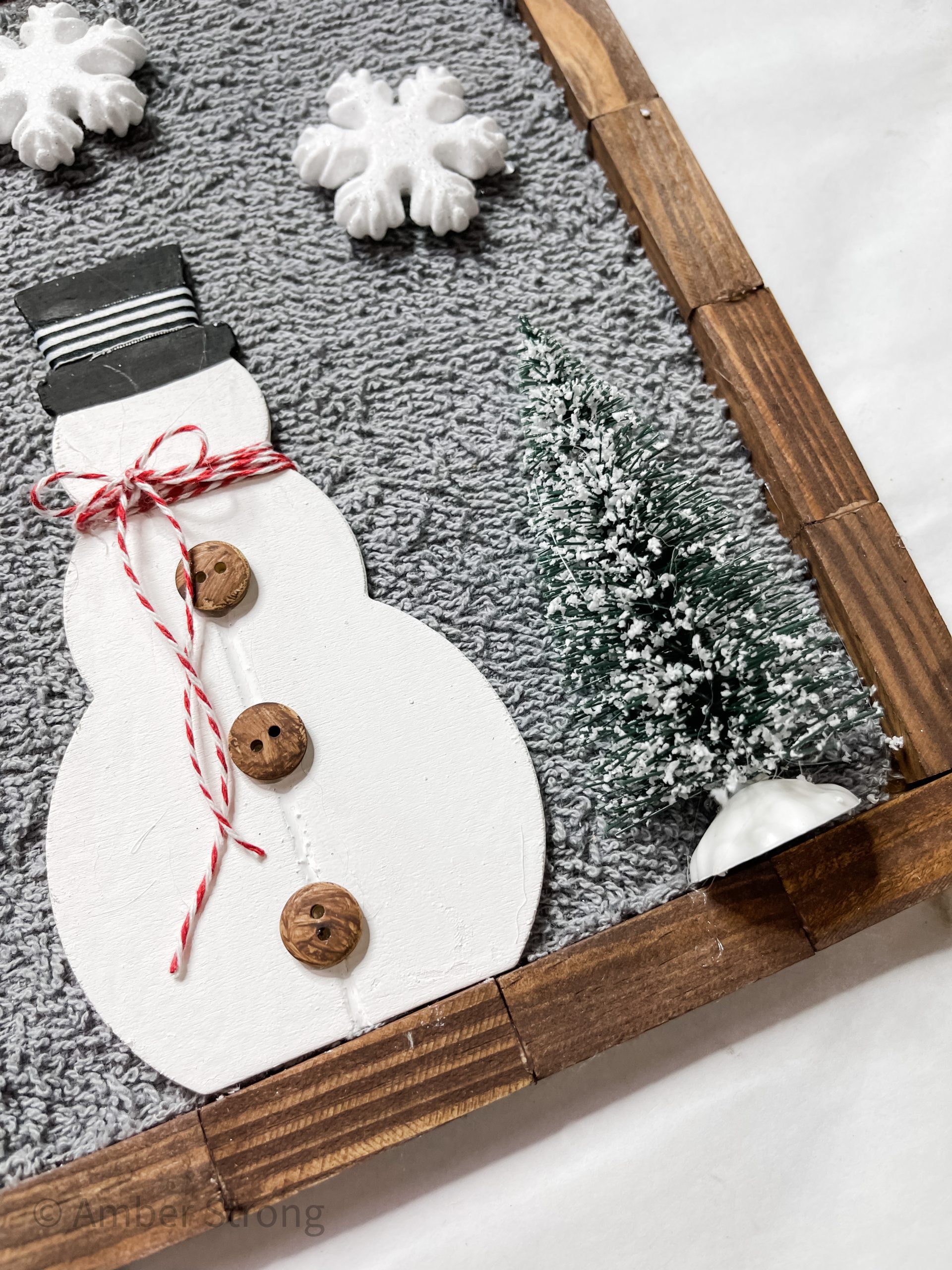 DIY Snowman Family Sign