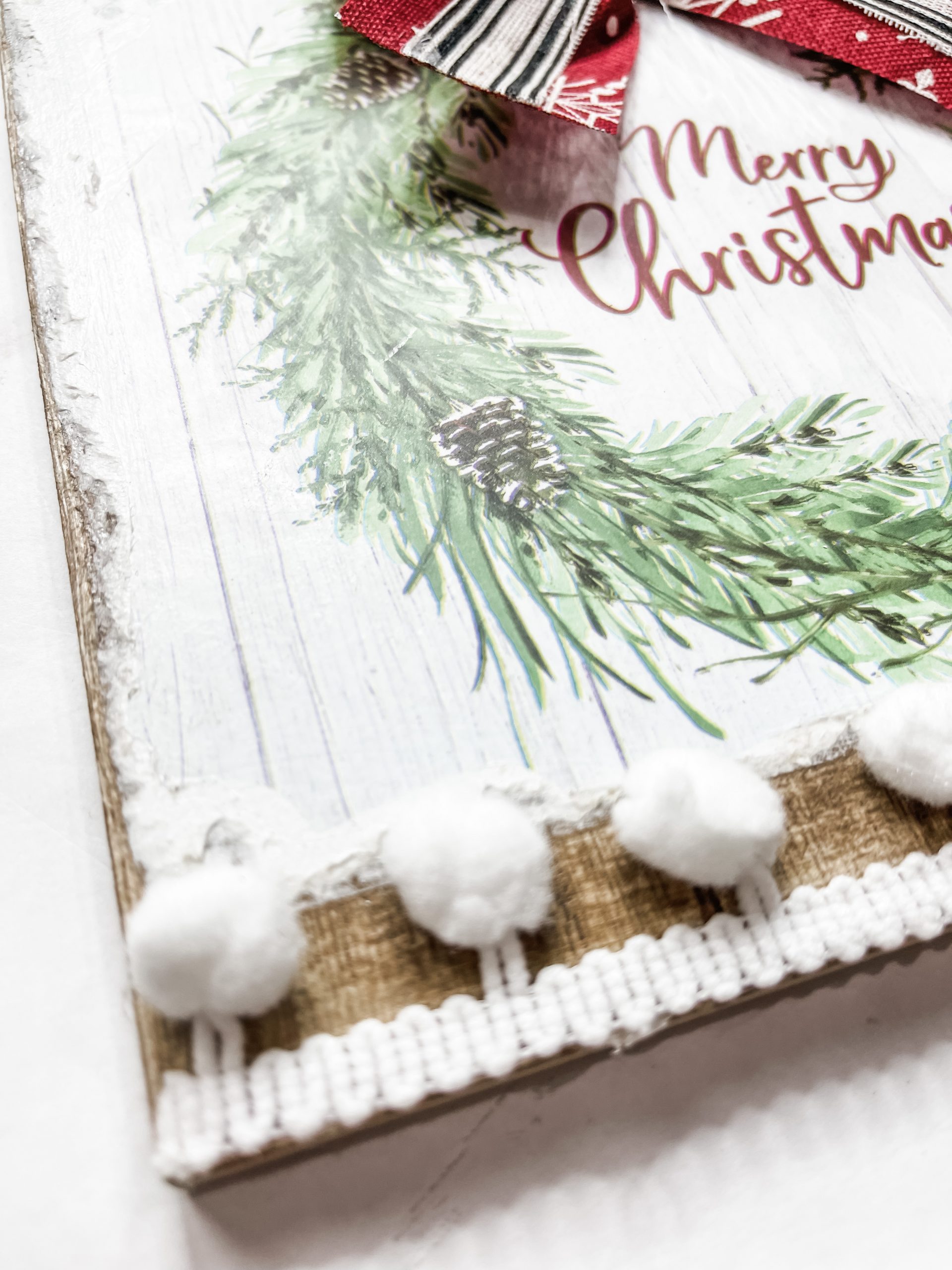 Gift Bag DIY Merry Christmas Sign