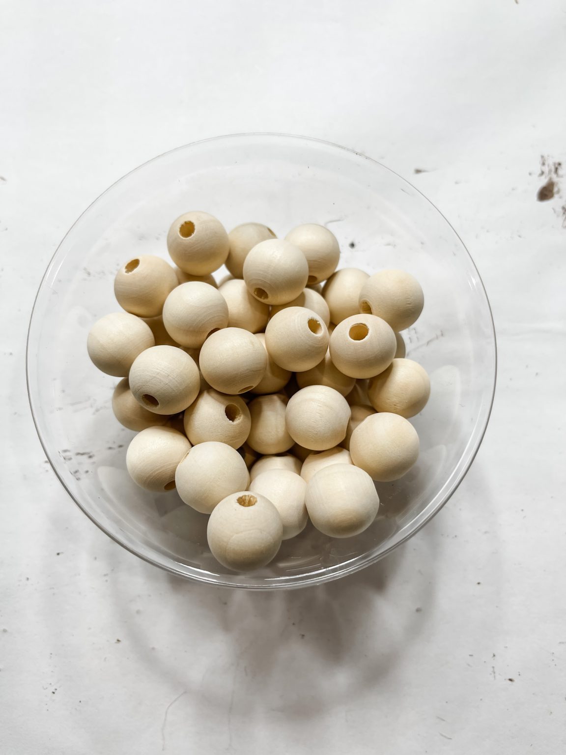 Wood Bead Christmas Tree Sign Dollar Tree Craft Idea