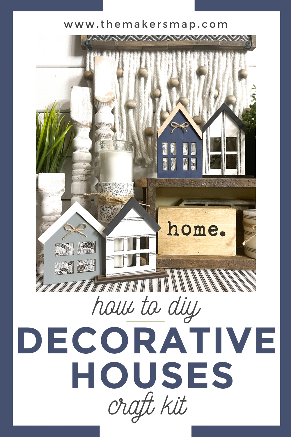 DIY Decorative Houses Craft Kit