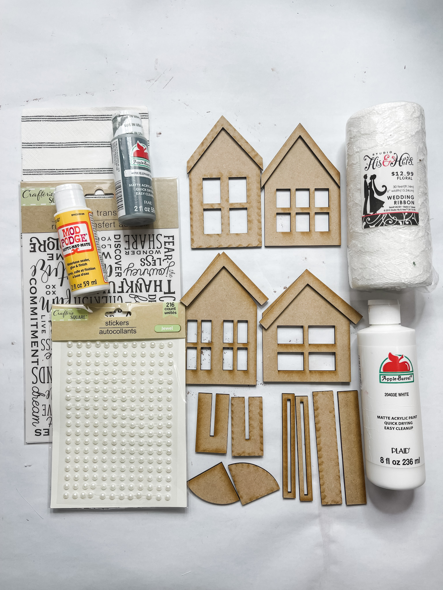 DIY Decorative Houses Craft Kit