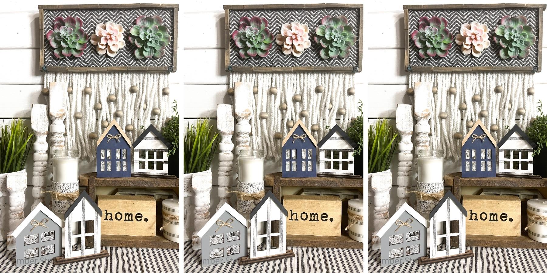 DIY Decorative Houses Craft Kit - Easy DIY Idea