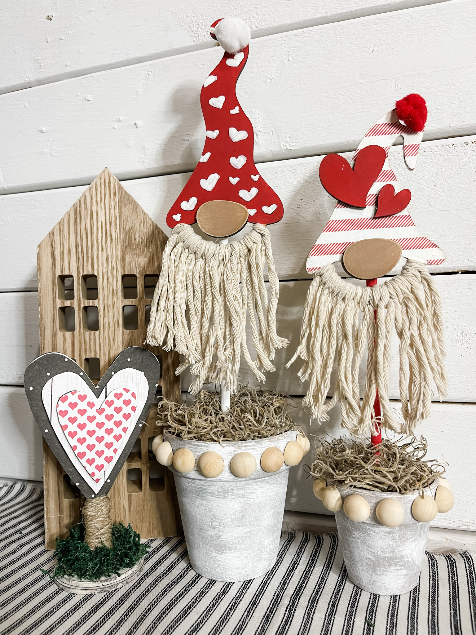 Valentine's Day DIY Potted Gnomes