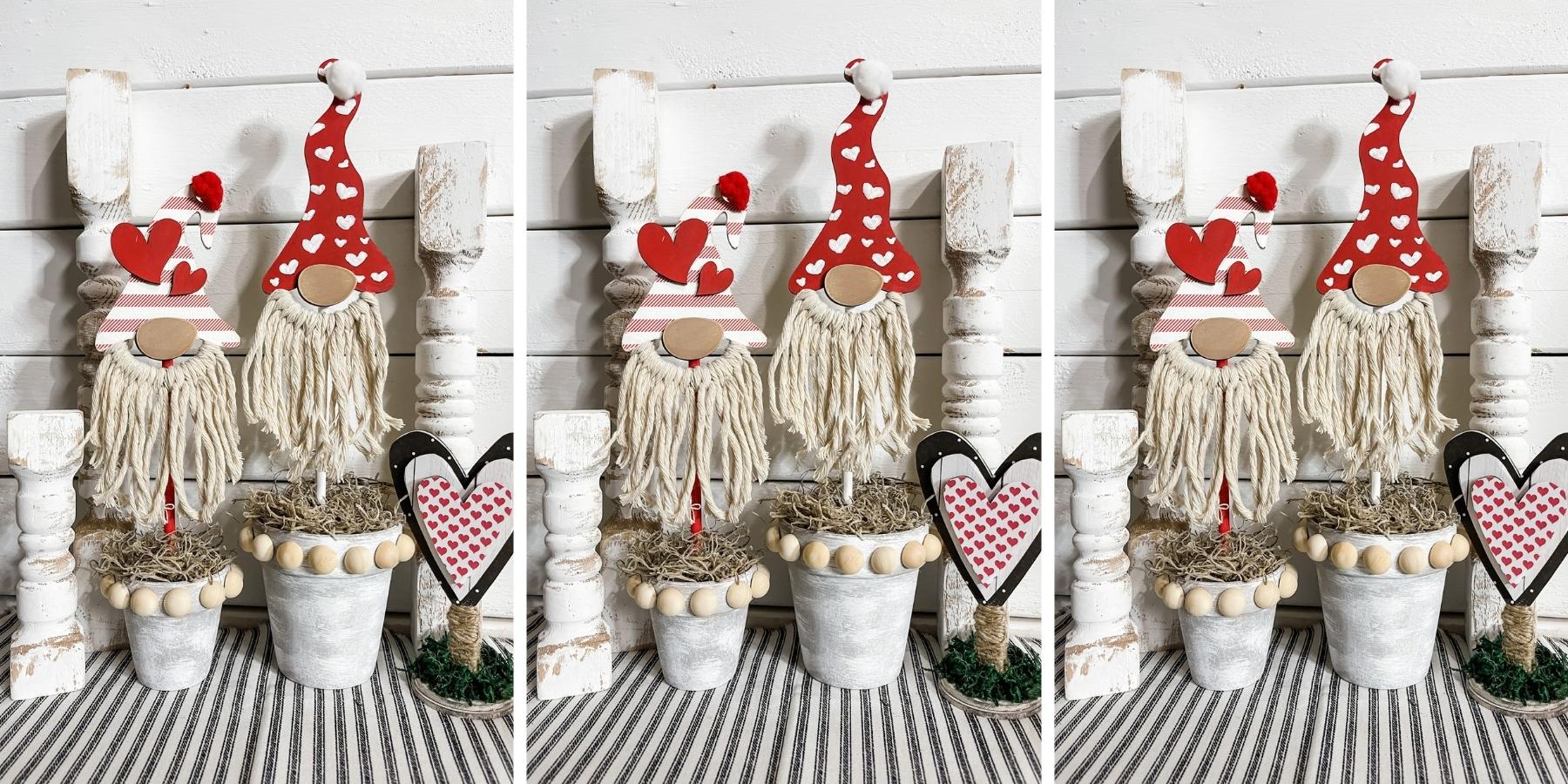Valentine’s Day DIY Potted Gnomes