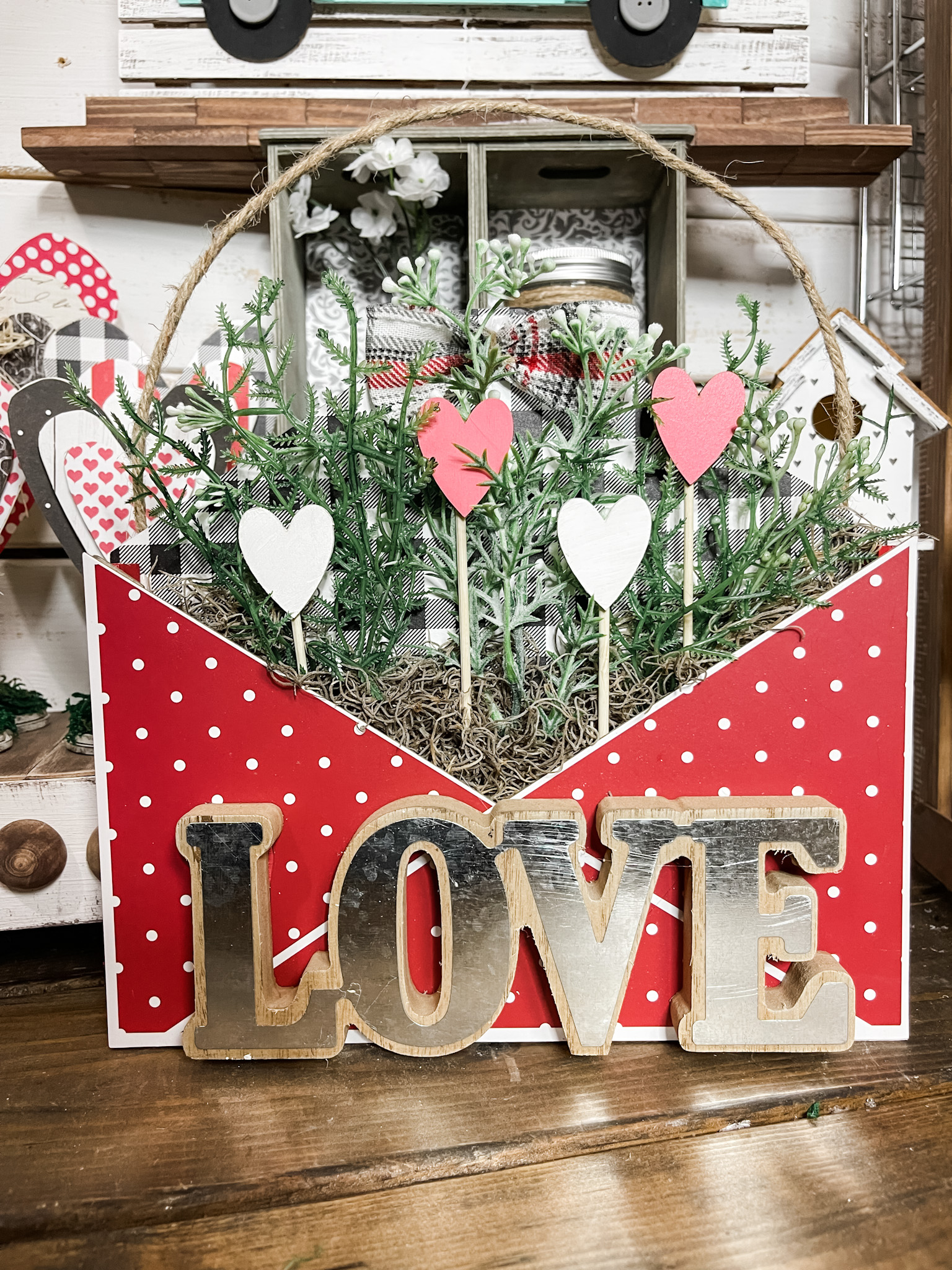 DIY Valentine's Day Envelope Planter