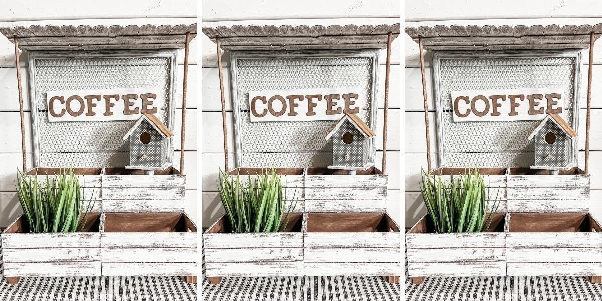 DIY Coffee Bar Organization Station